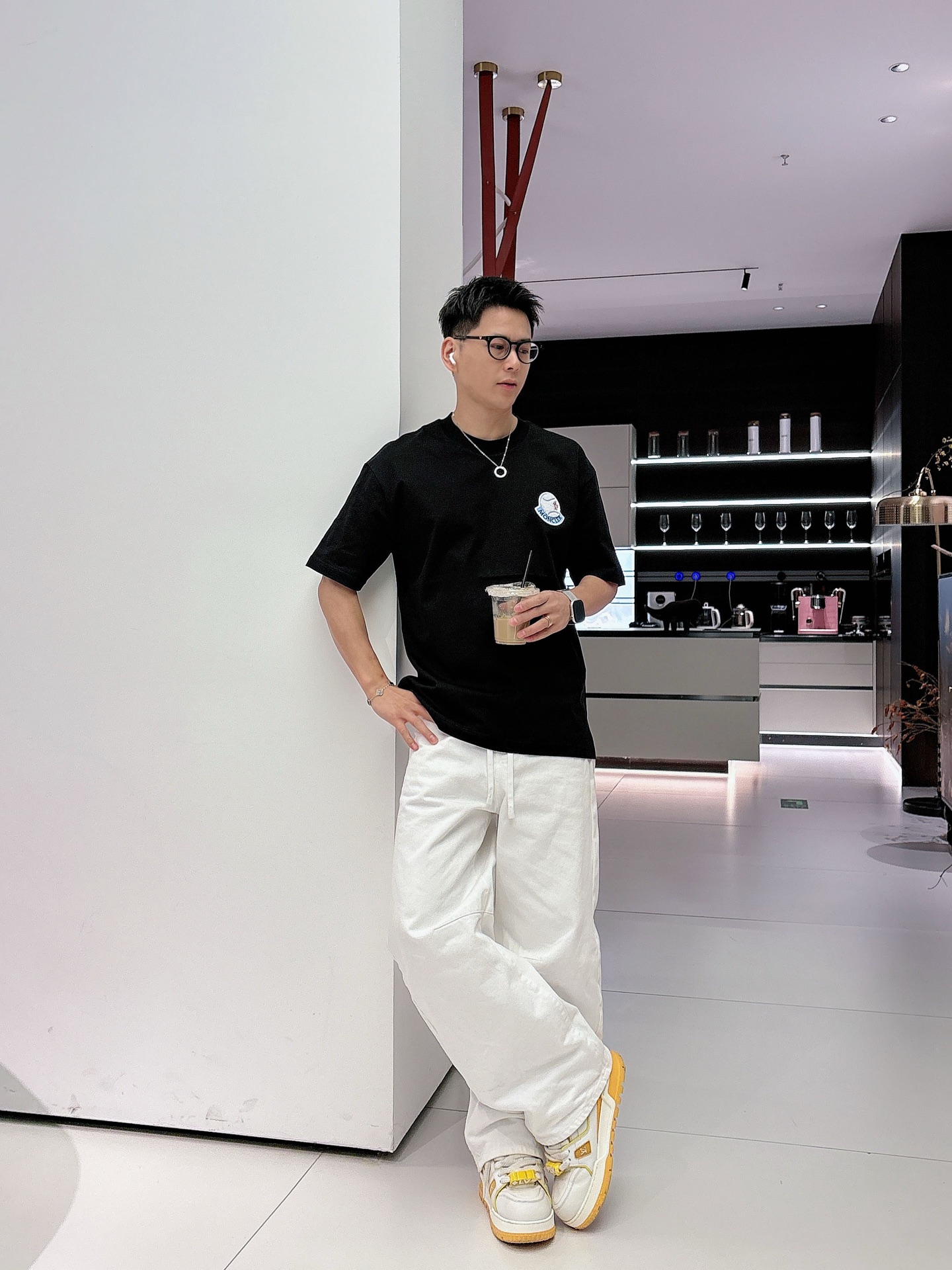 Moncler Basic Clothing Cotton Black M-l-xl