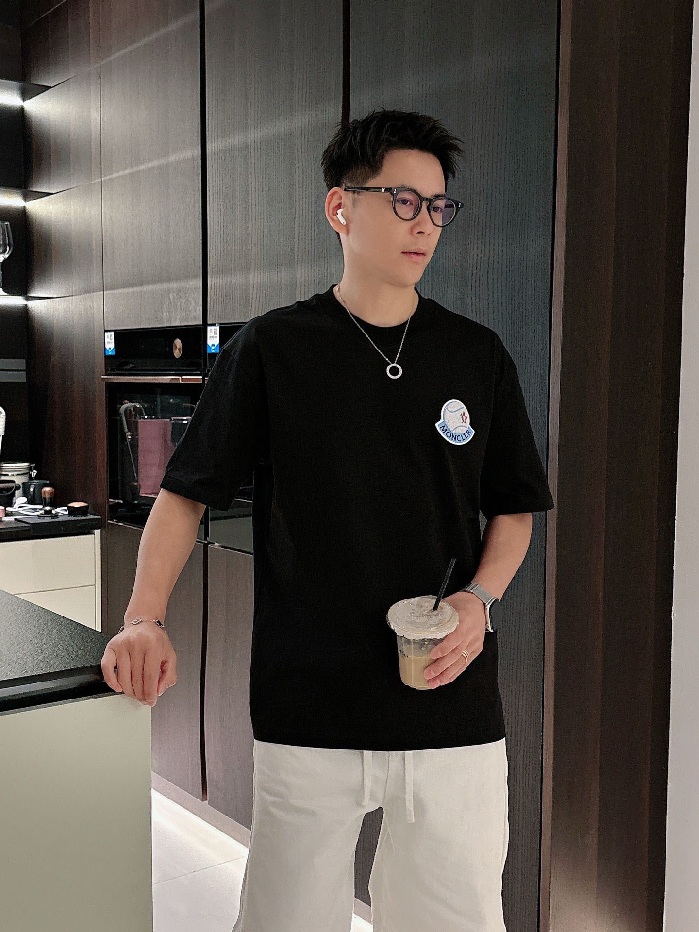 Moncler Basic Clothing Cotton Black M-l-xl