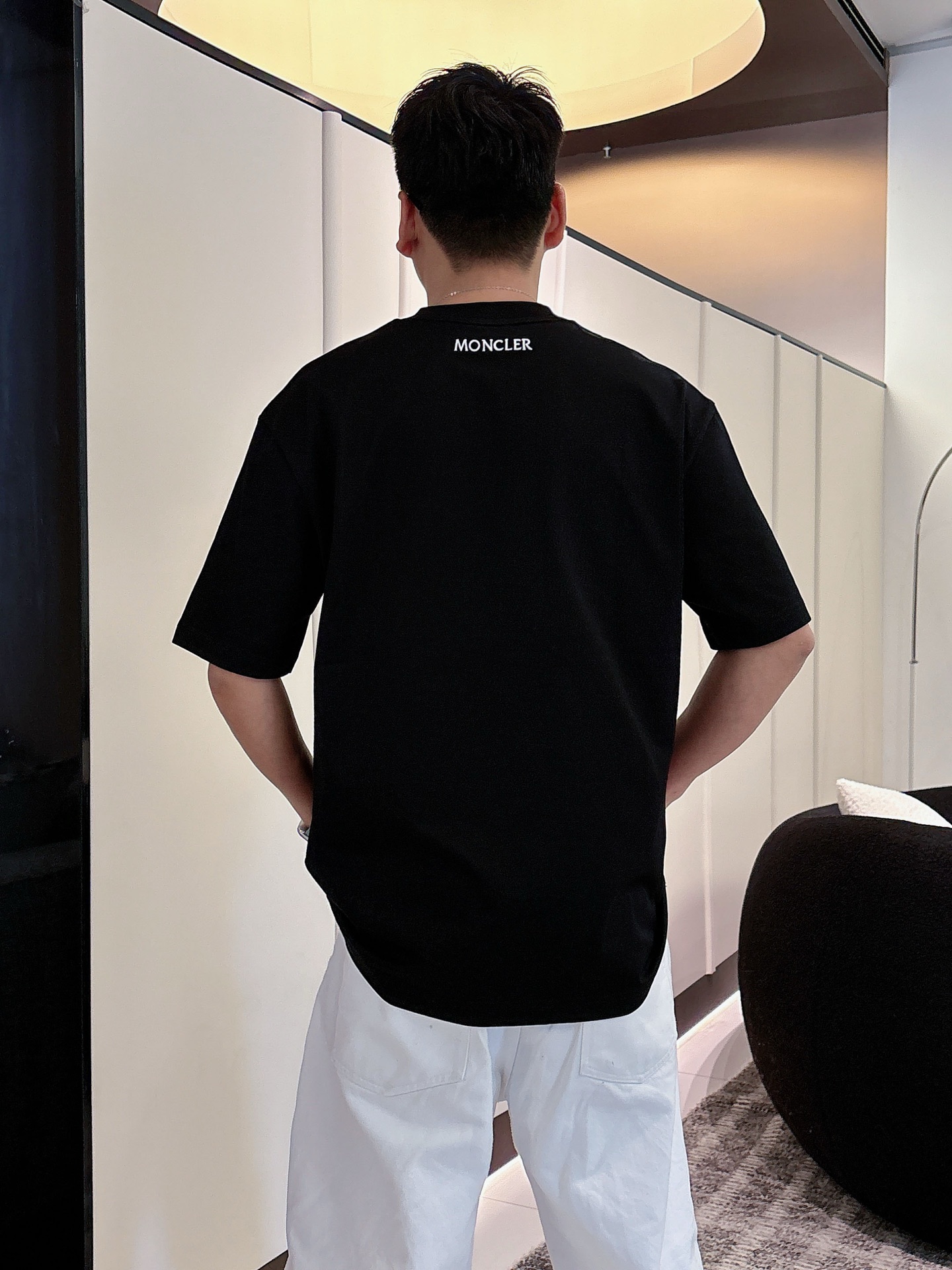 Moncler Basic Clothing Cotton Black M-l-xl