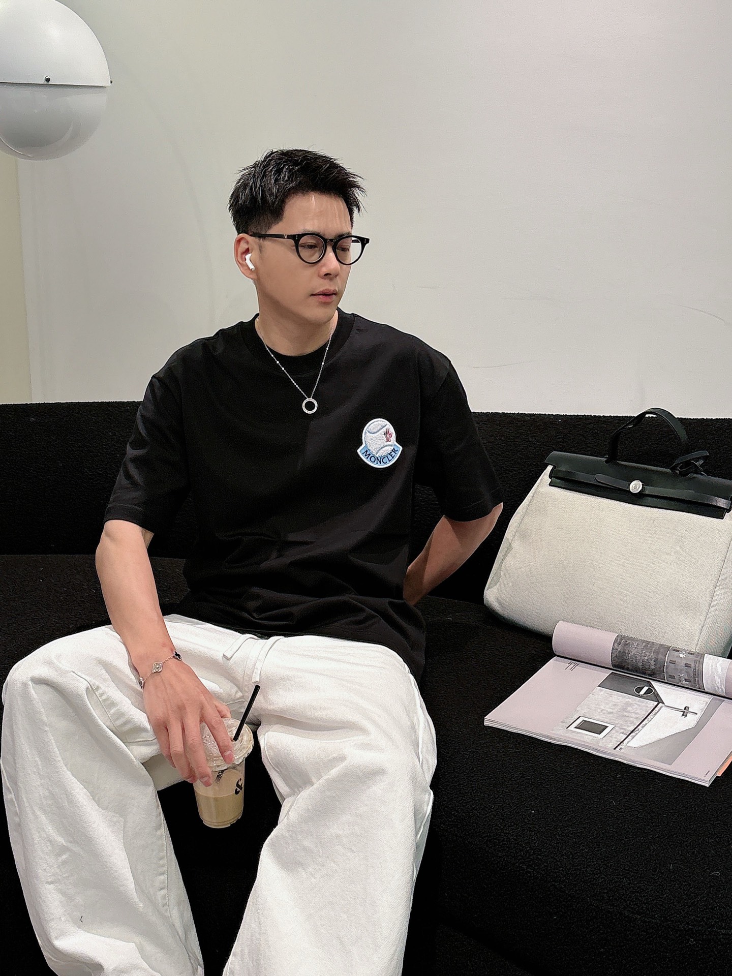 Moncler Basic Clothing Cotton Black M-l-xl