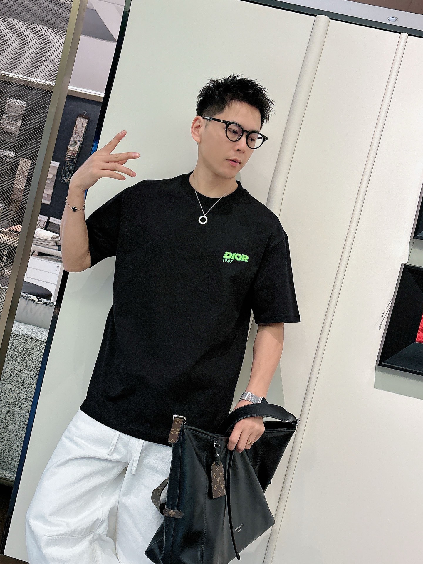 Dior Basic Clothing Cotton Black M-l-xl