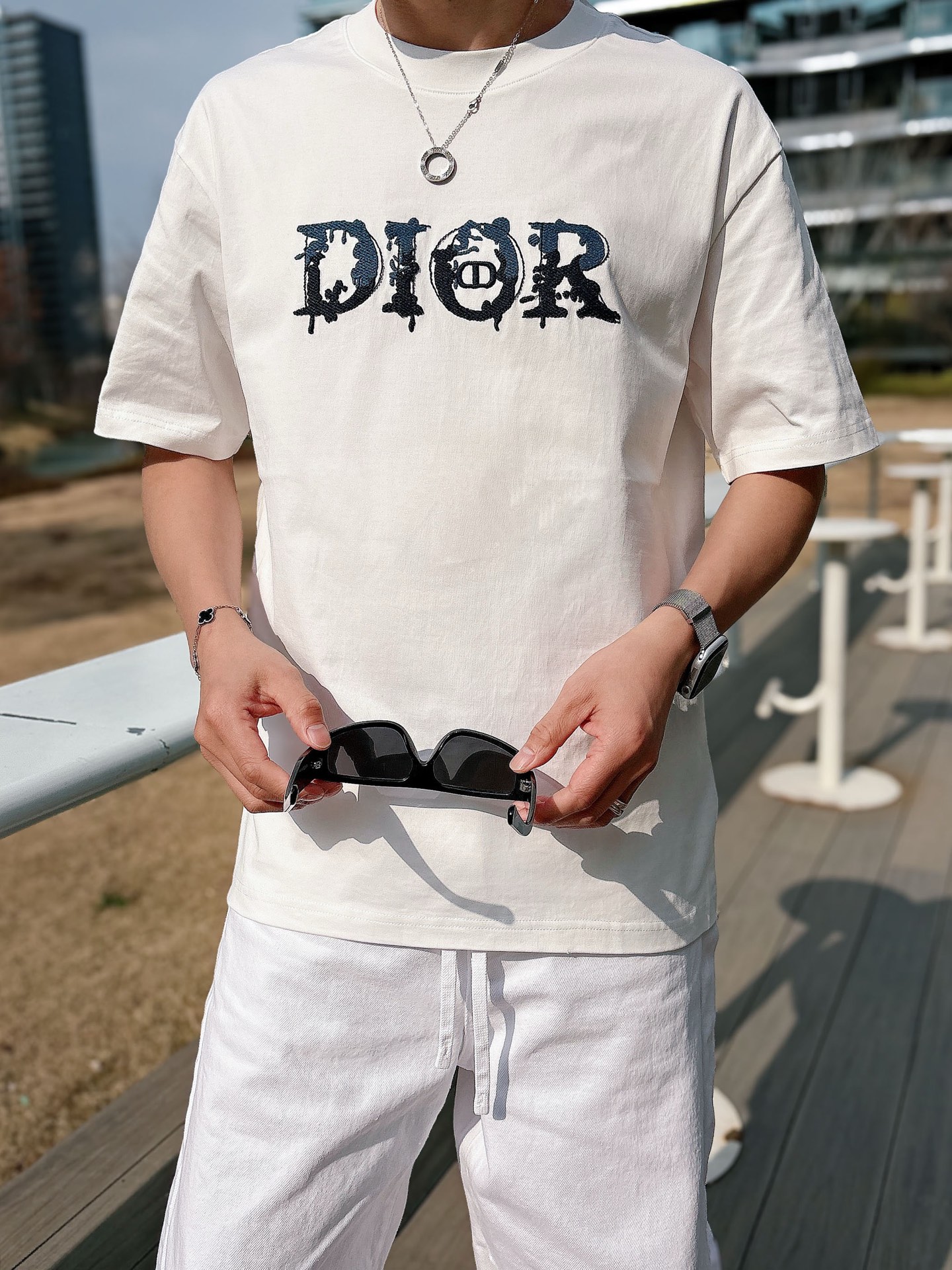 Dior Basic Clothing Cotton Black M-l-xl