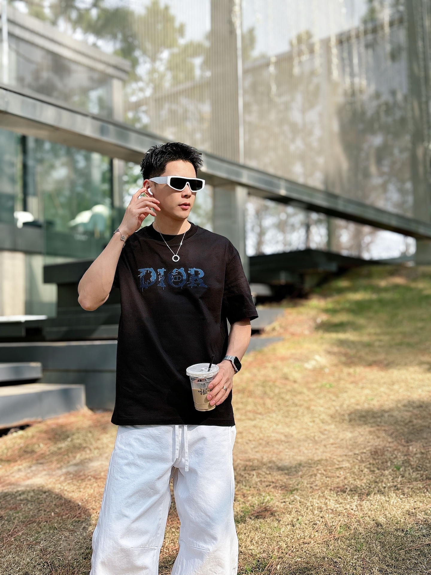Dior Basic Clothing Cotton Black M-l-xl