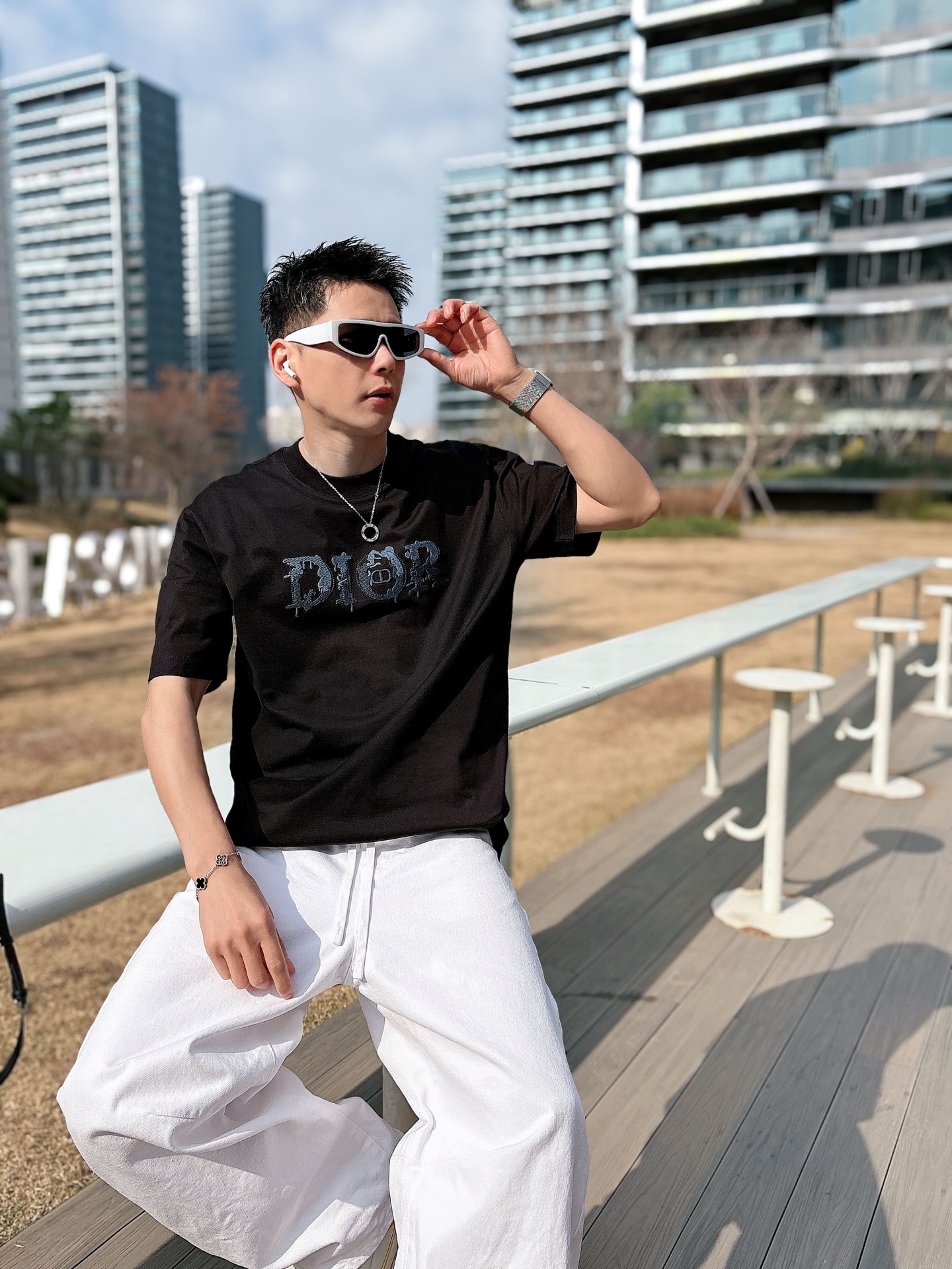 Dior Basic Clothing Cotton Black M-l-xl