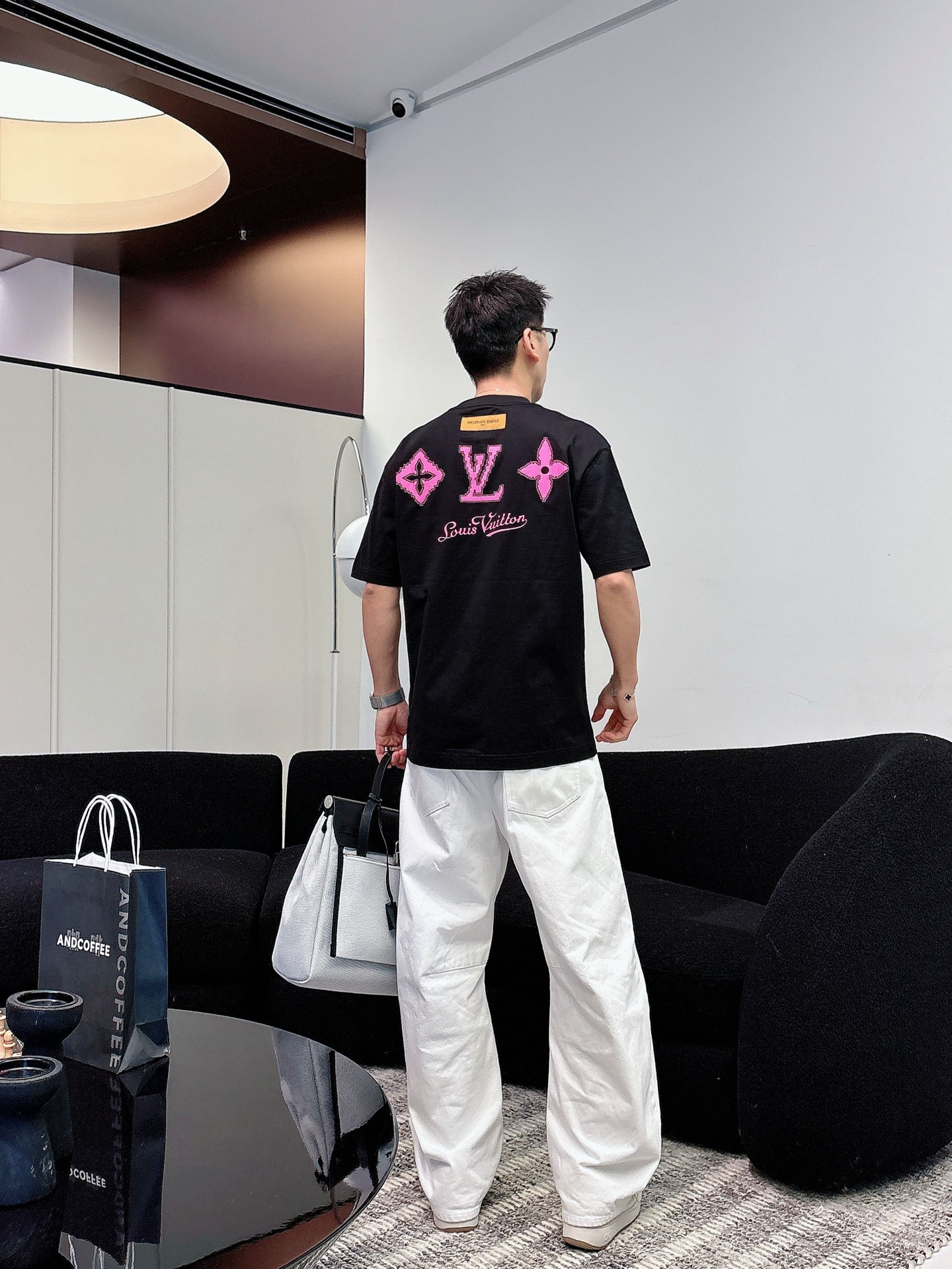 Louis Vuitton Basic Clothing Cotton Black M-l-xl