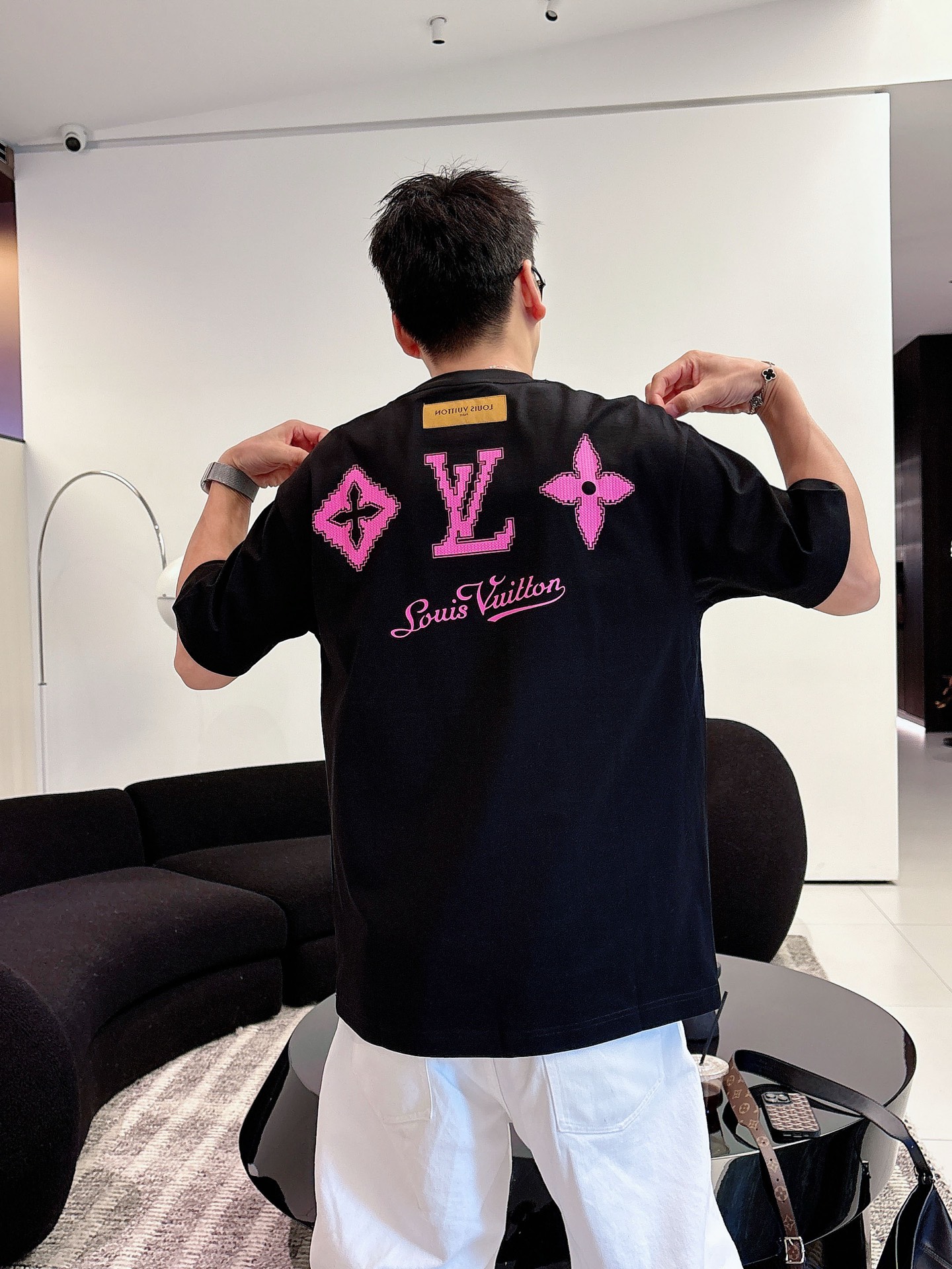 Louis Vuitton Basic Clothing Cotton Black M-l-xl