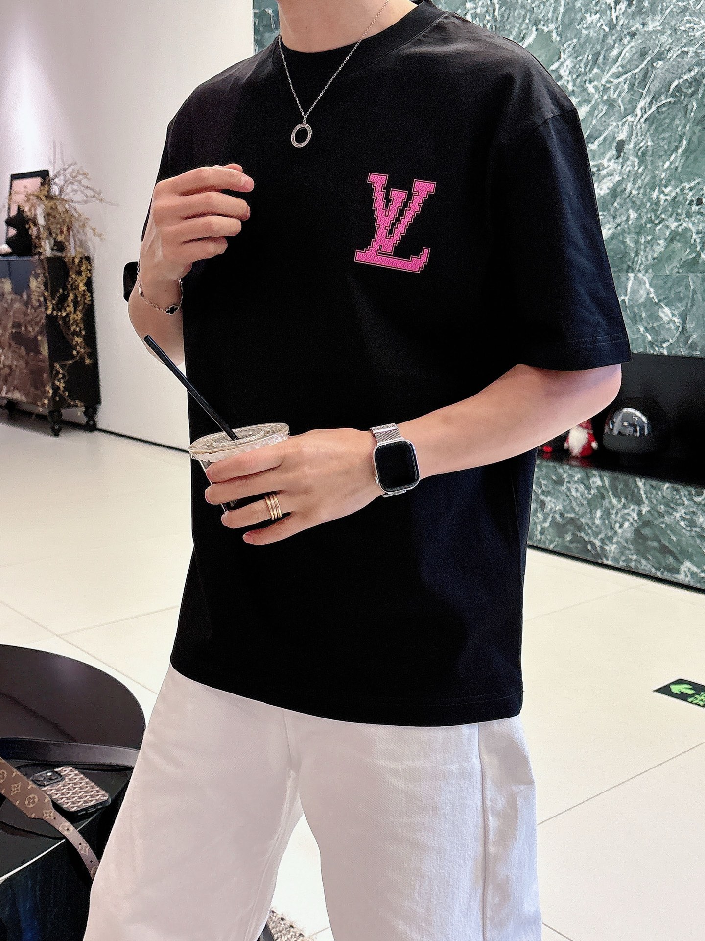 Louis Vuitton Basic Clothing Cotton Black M-l-xl