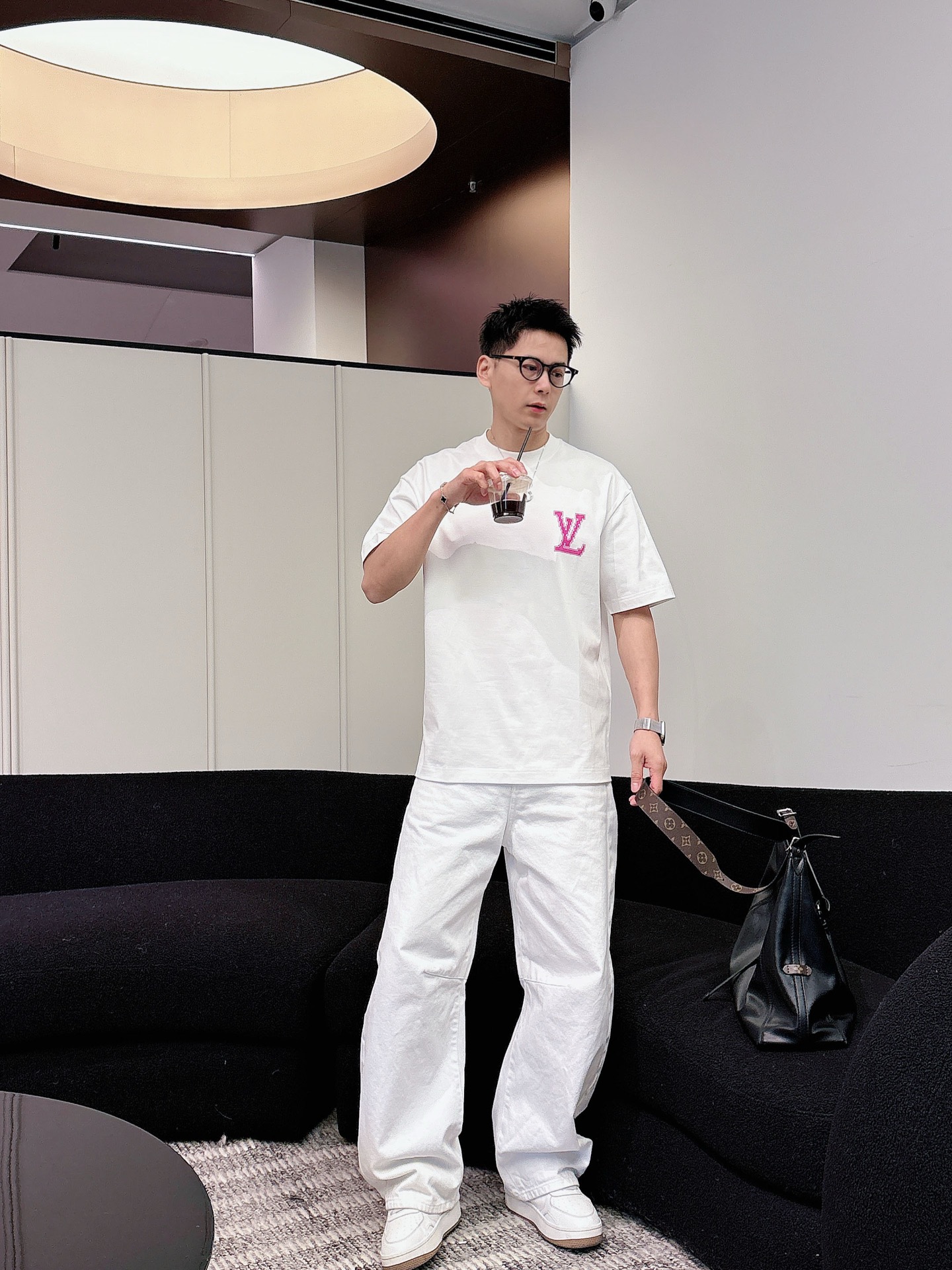 Louis Vuitton Basic Clothing Cotton Black M-l-xl