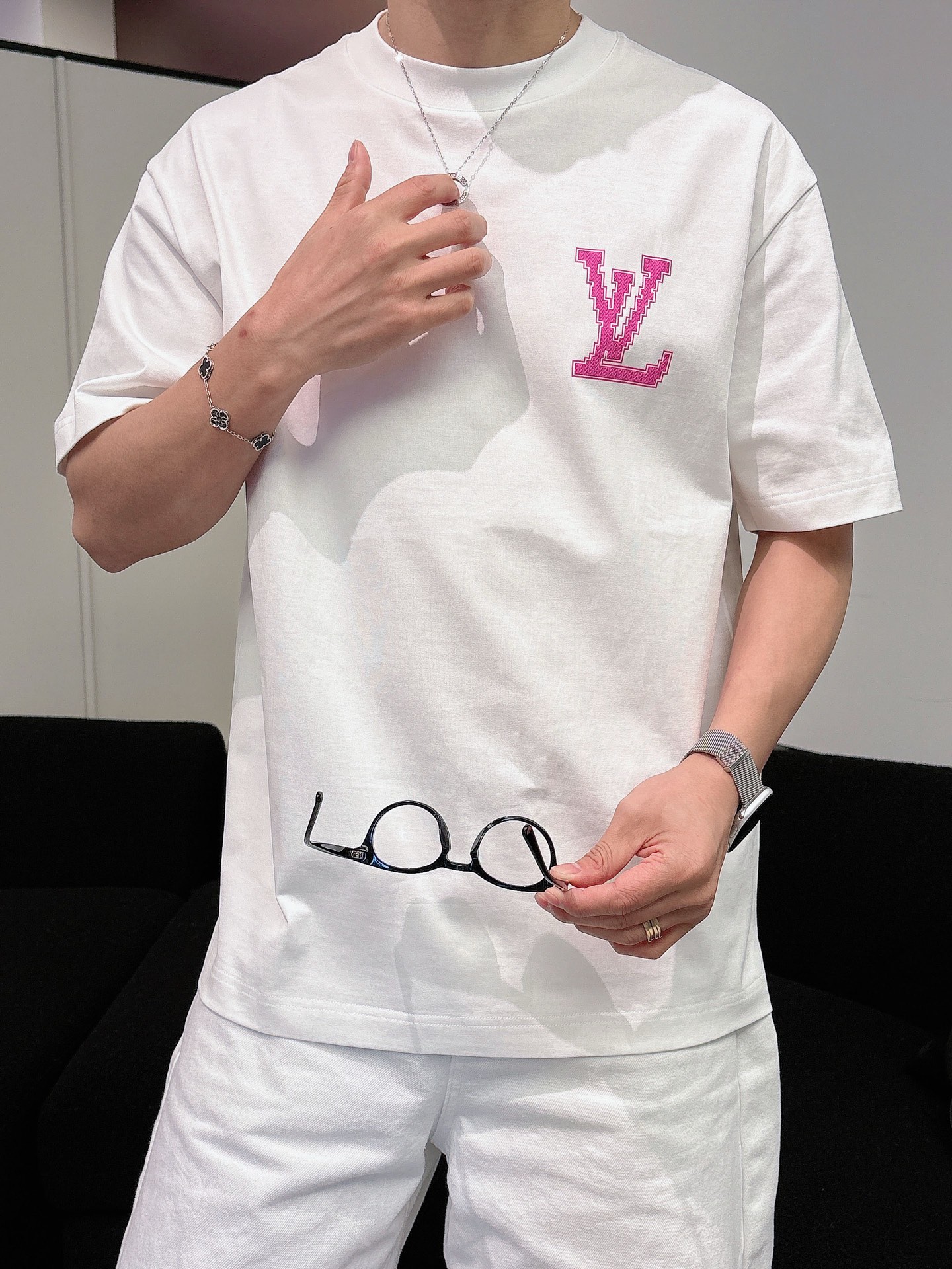 Louis Vuitton Basic Clothing Cotton Black M-l-xl