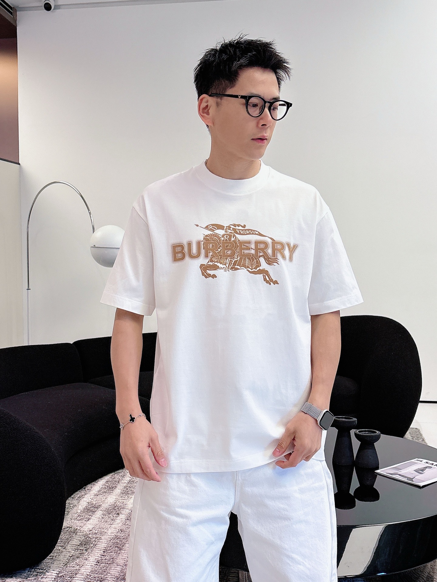 Burberry Basic Clothing Cotton Black M-l-xl