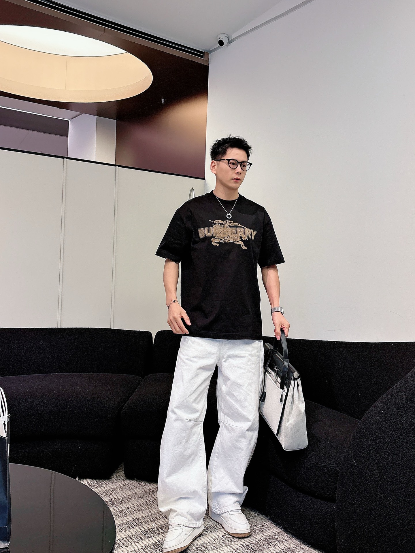Burberry Basic Clothing Cotton Black M-l-xl