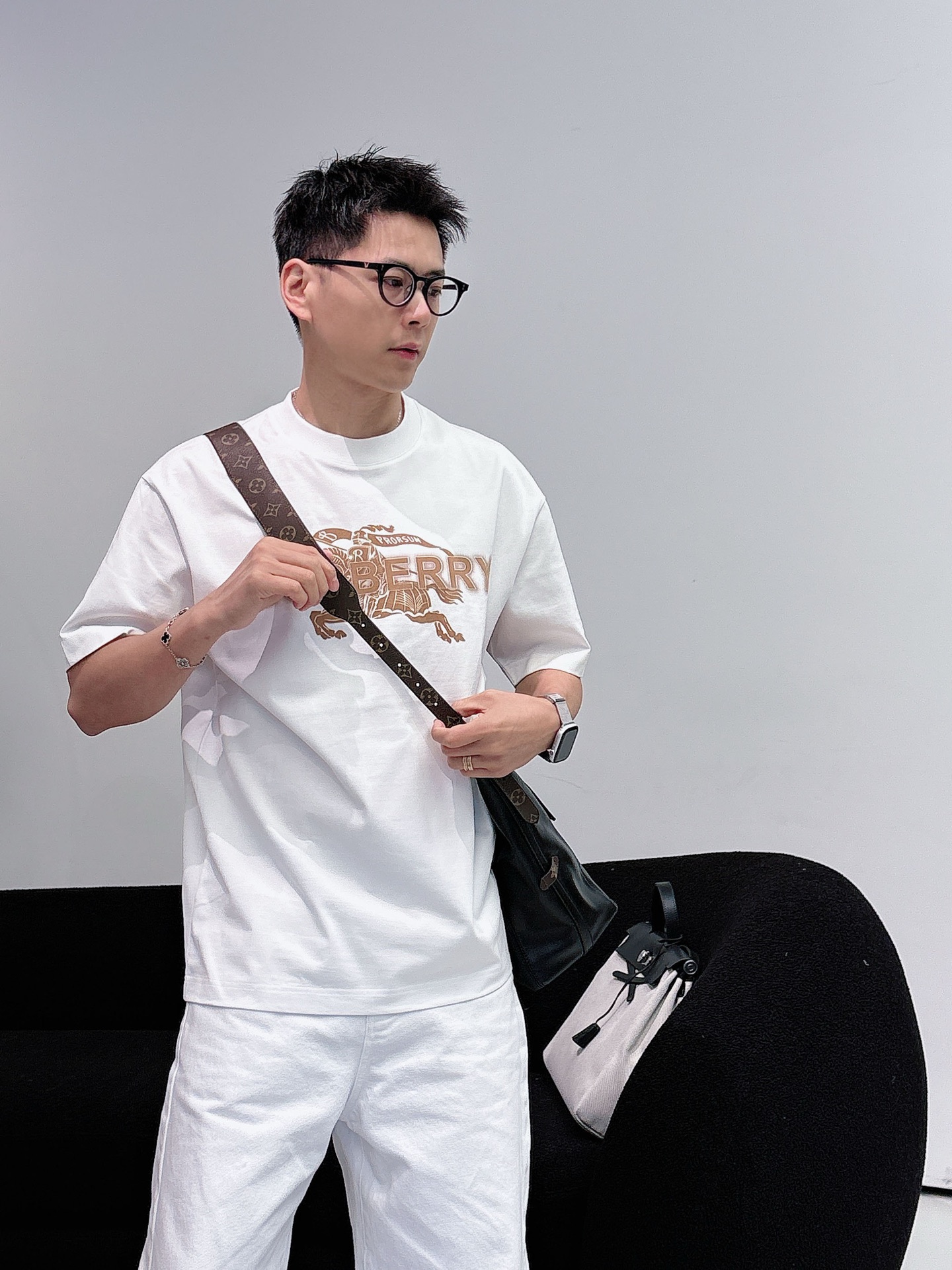 Burberry Basic Clothing Cotton Black M-l-xl