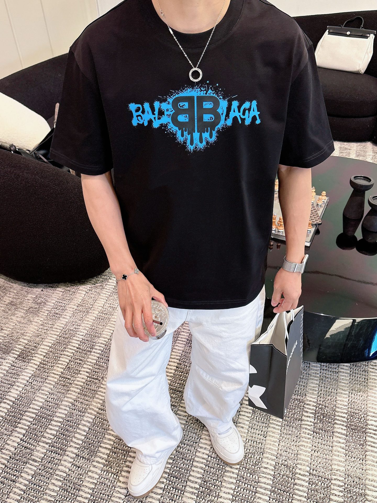 Balenciaga Basic Clothing Cotton Black M-l-xl