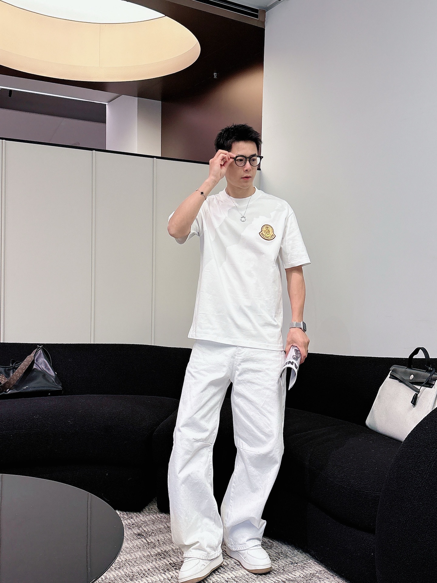 Moncler Basic Clothing Cotton Black M-l-xl