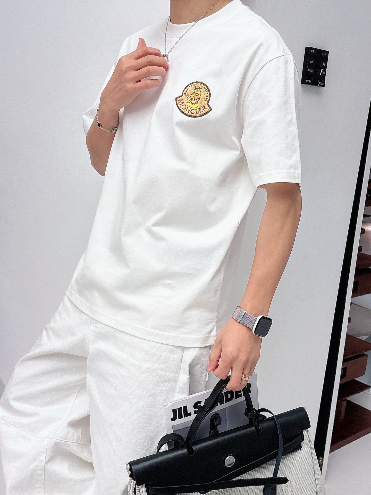 Moncler Basic Clothing Cotton Black M-l-xl