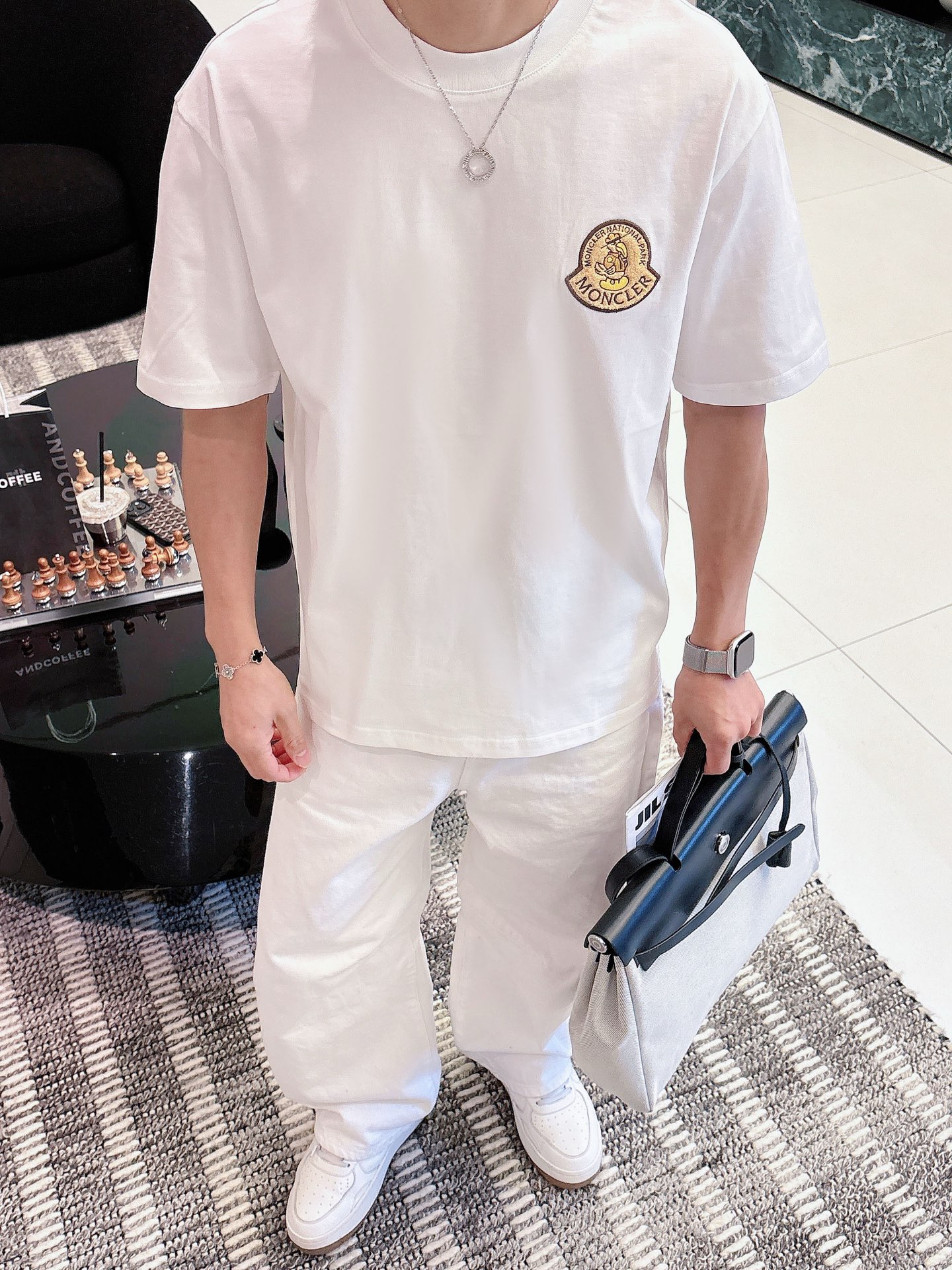 Moncler Basic Clothing Cotton Black M-l-xl