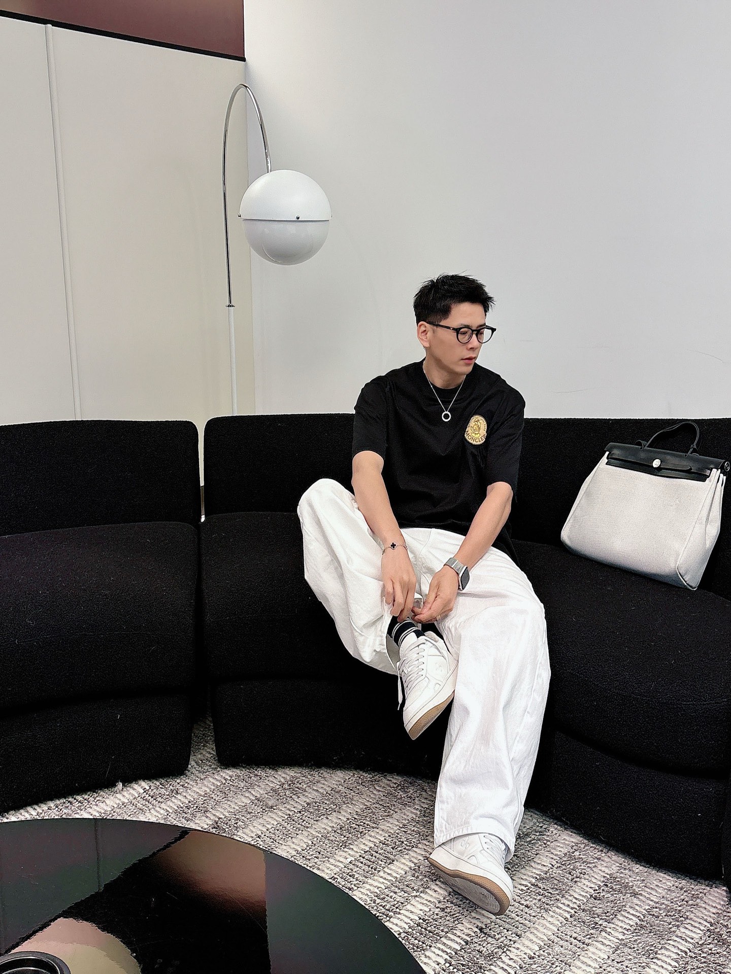 Moncler Basic Clothing Cotton Black M-l-xl