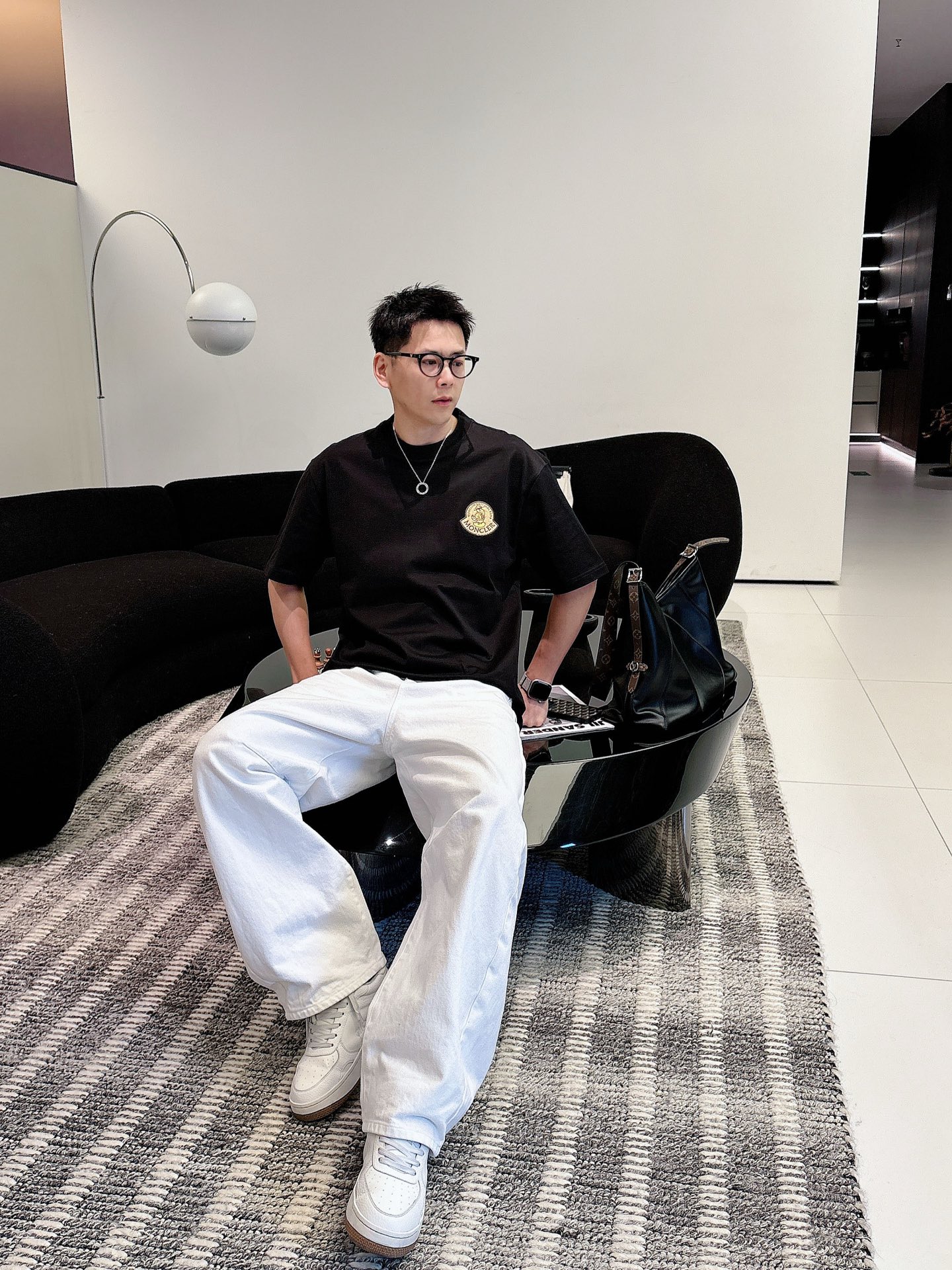 Moncler Basic Clothing Cotton Black M-l-xl