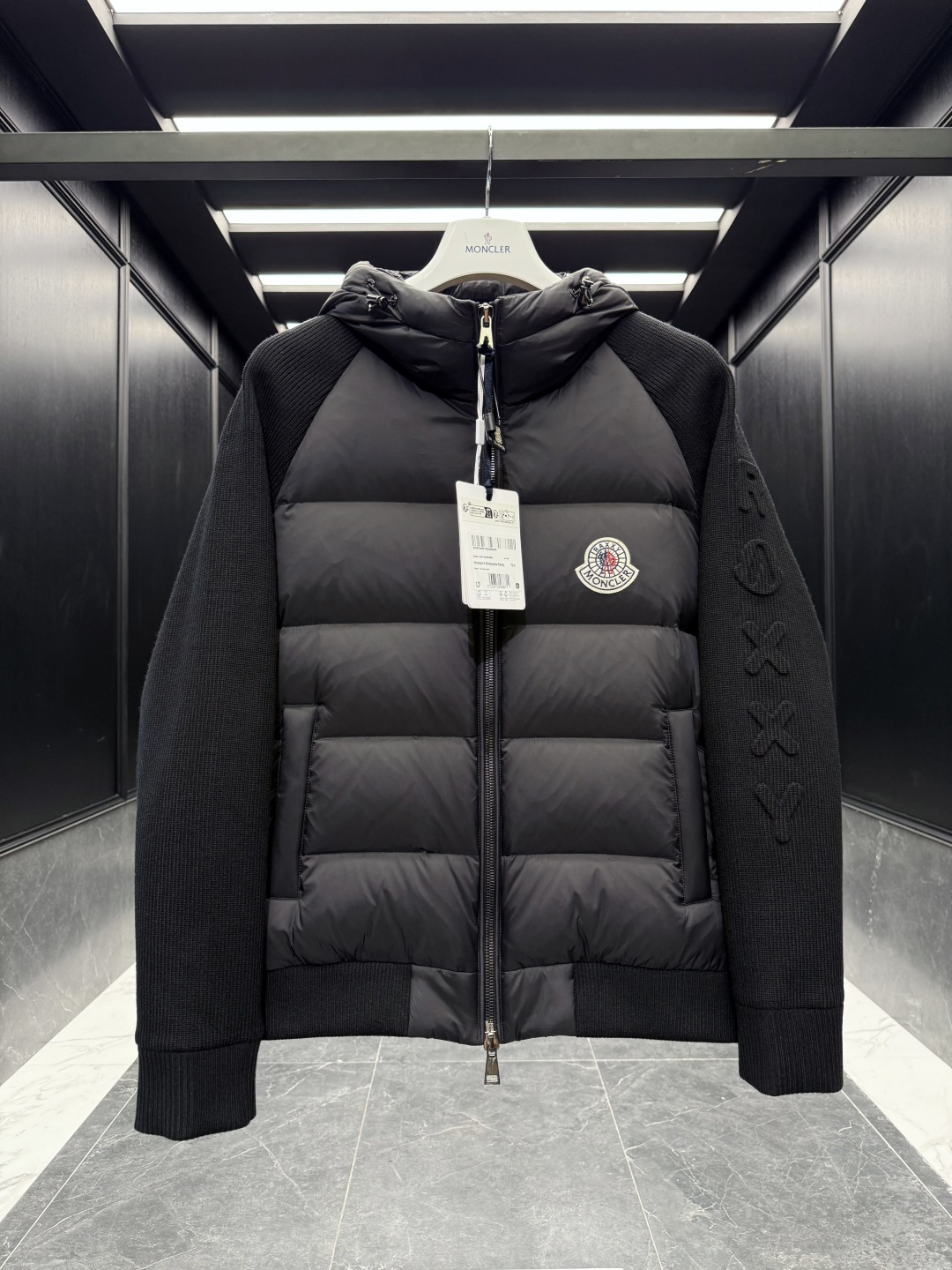 Moncler Female Down Jacket Knitted Hooded S-m-l