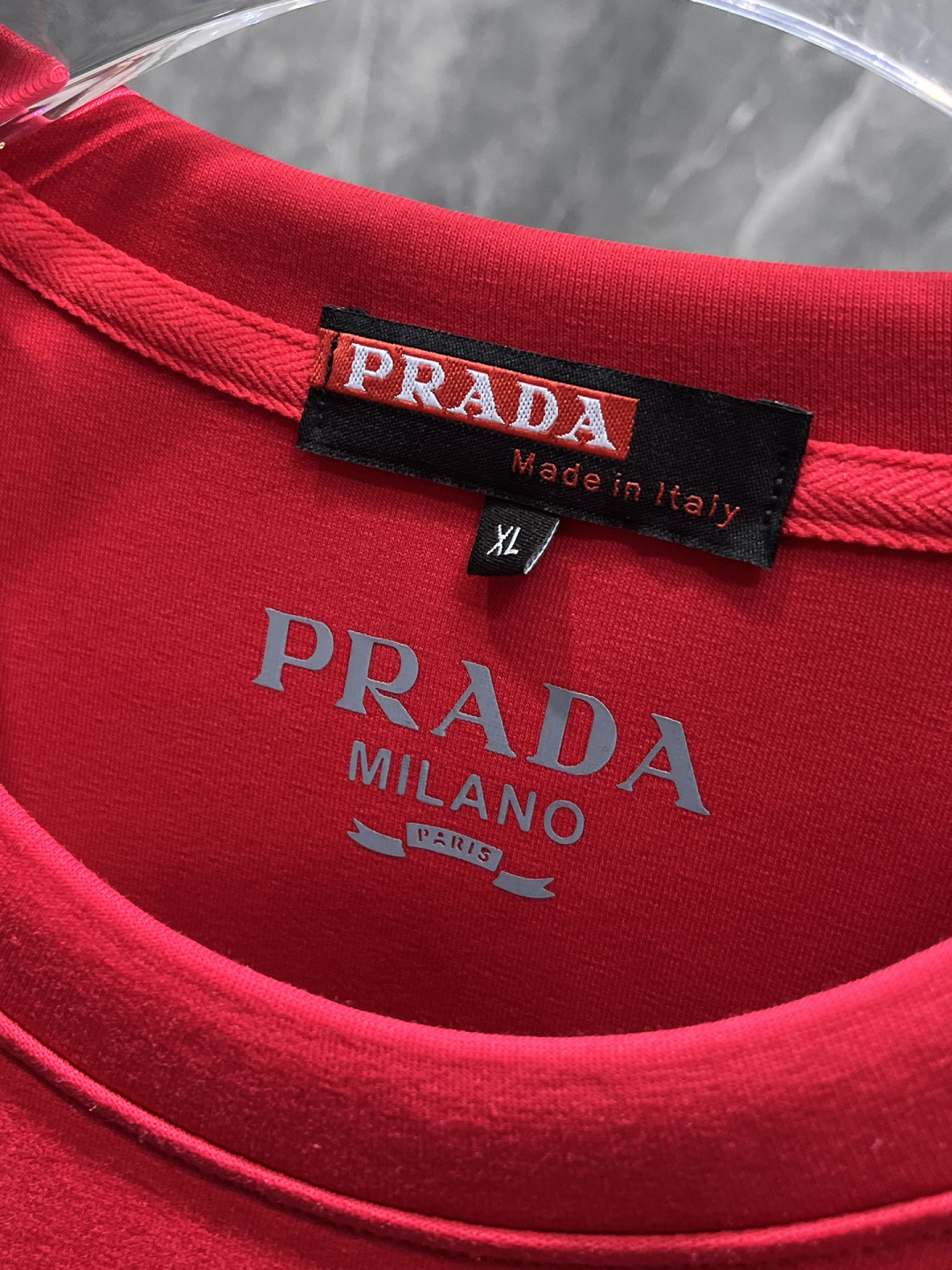Prada Hoodie Red M-xl