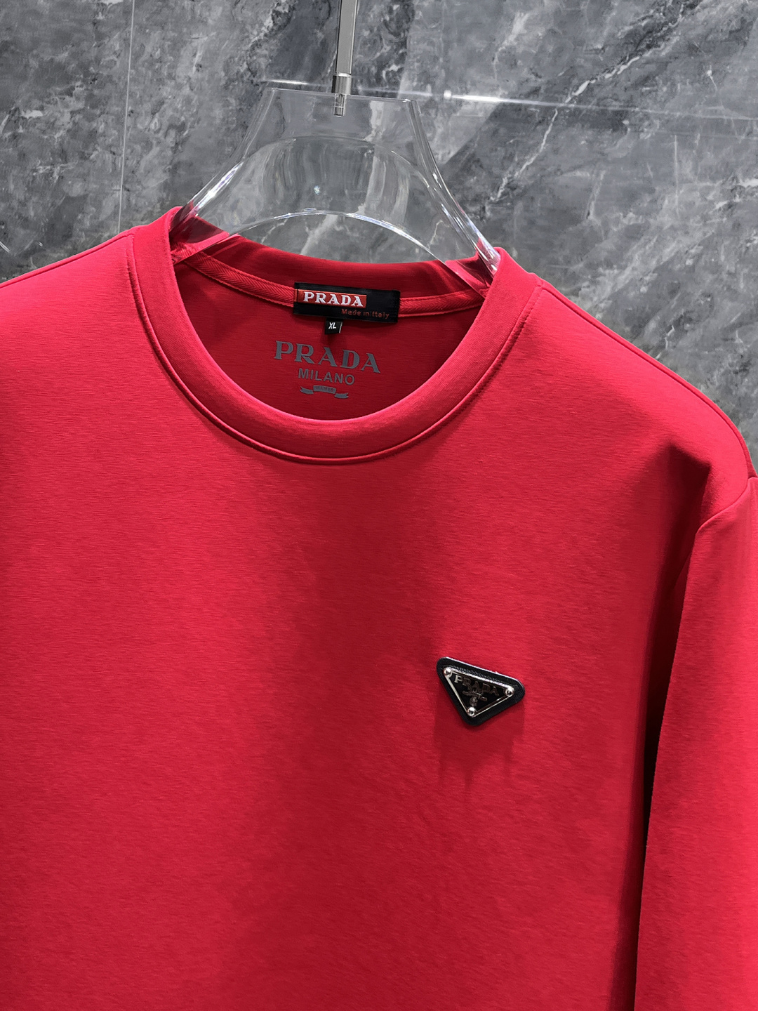 Prada Hoodie Red M-xl
