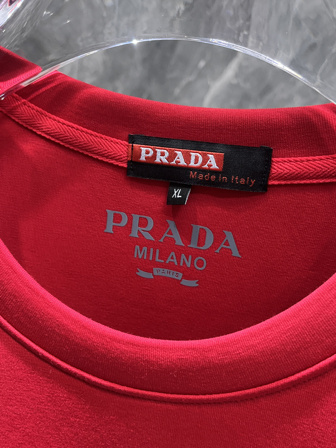 Prada Hoodie Red M-xl