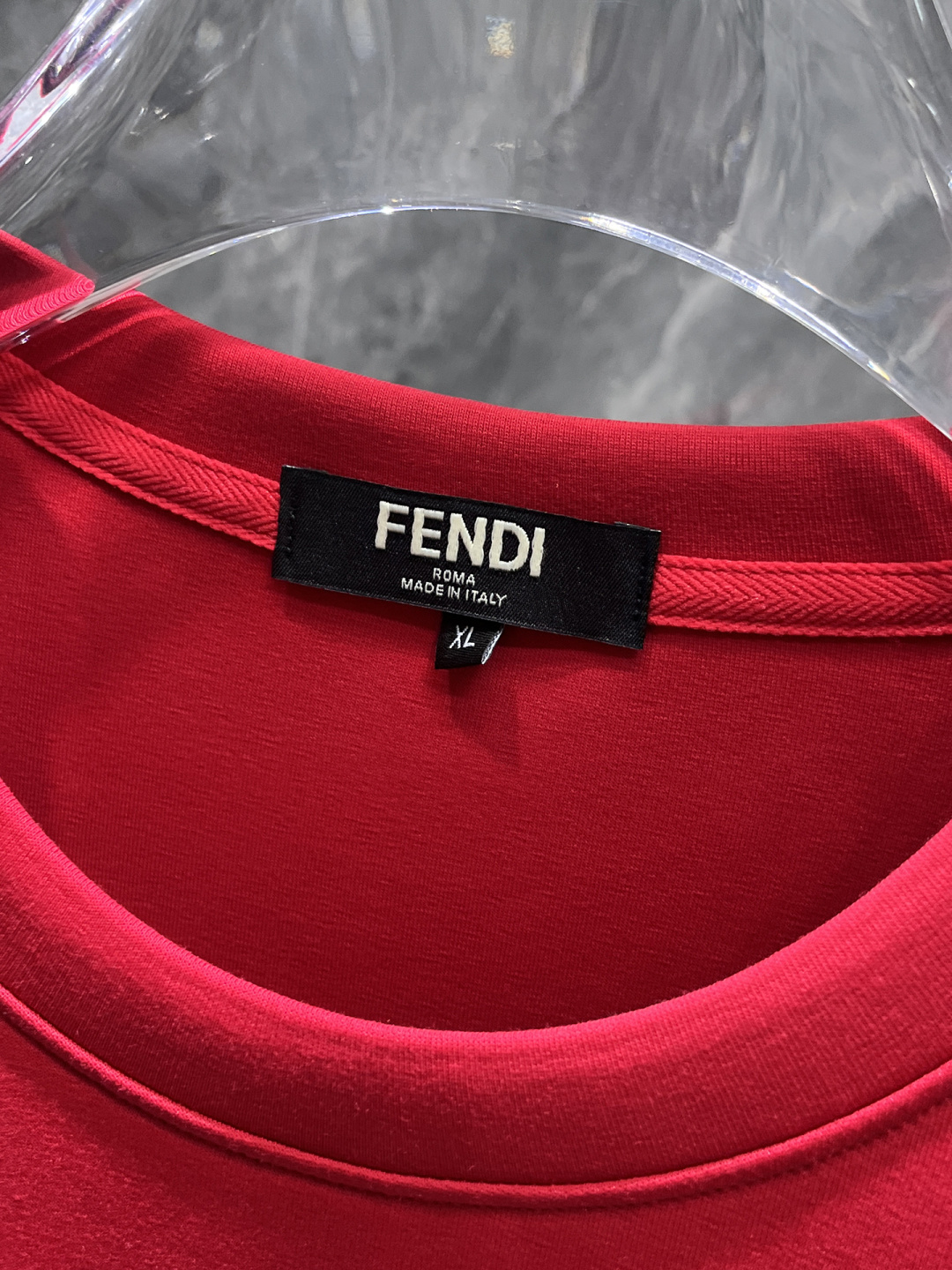 Fendi Hoodie Red M-xl