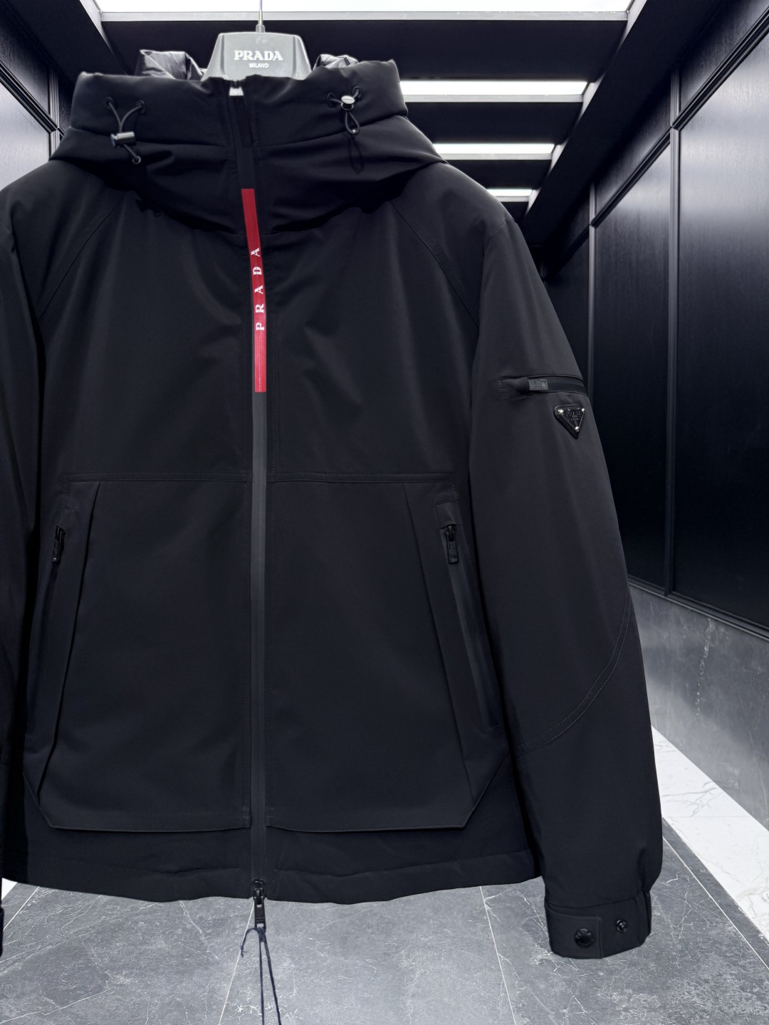 Prada Down Jacket Goose Down Loose Fit S-l