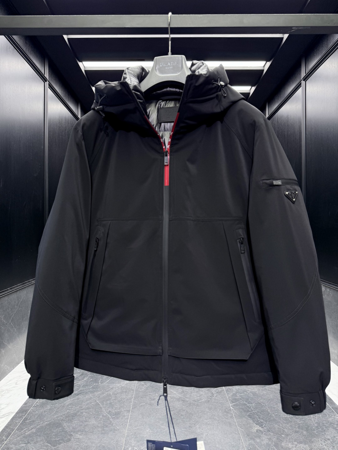 Prada Down Jacket Goose Down Loose Fit S-l