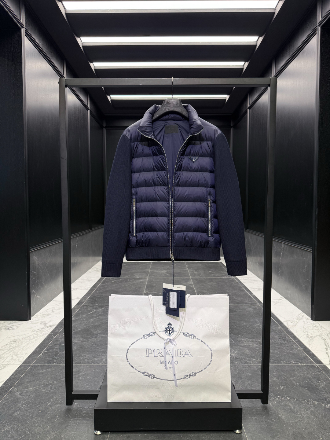 Prada Down Jacket Cotton Black S-m-l-xl