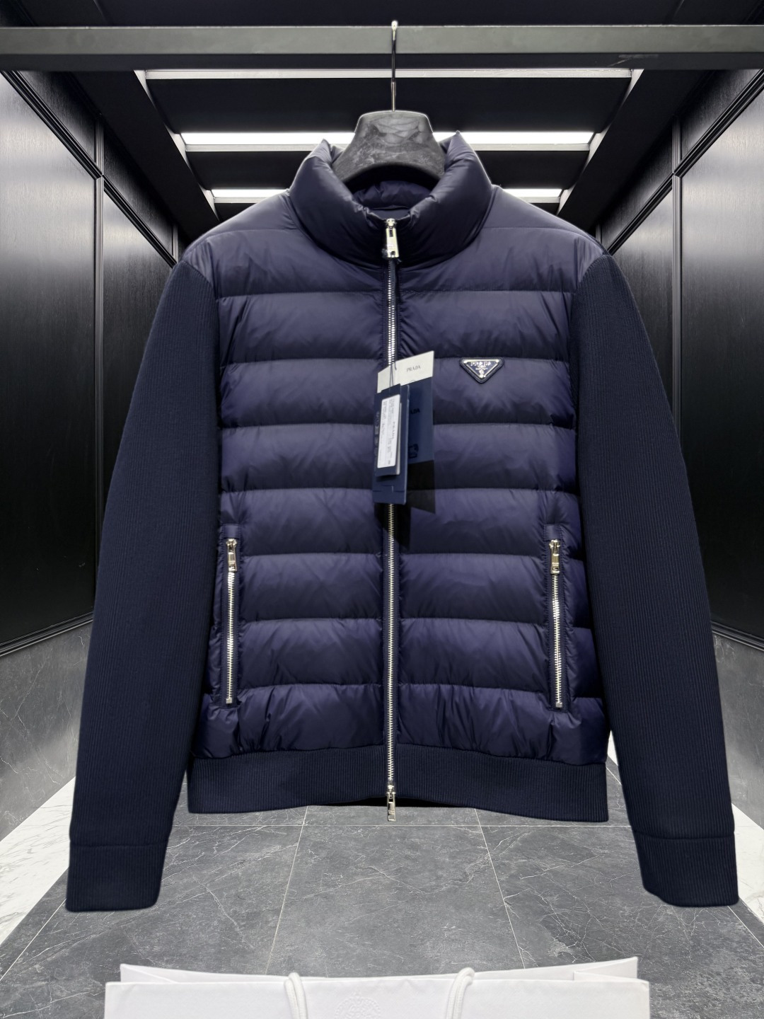 Prada Down Jacket Cotton Black S-m-l-xl