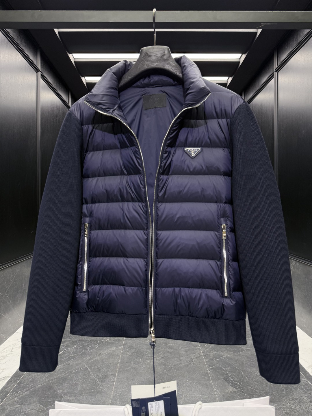 Prada Down Jacket Cotton Black S-m-l-xl