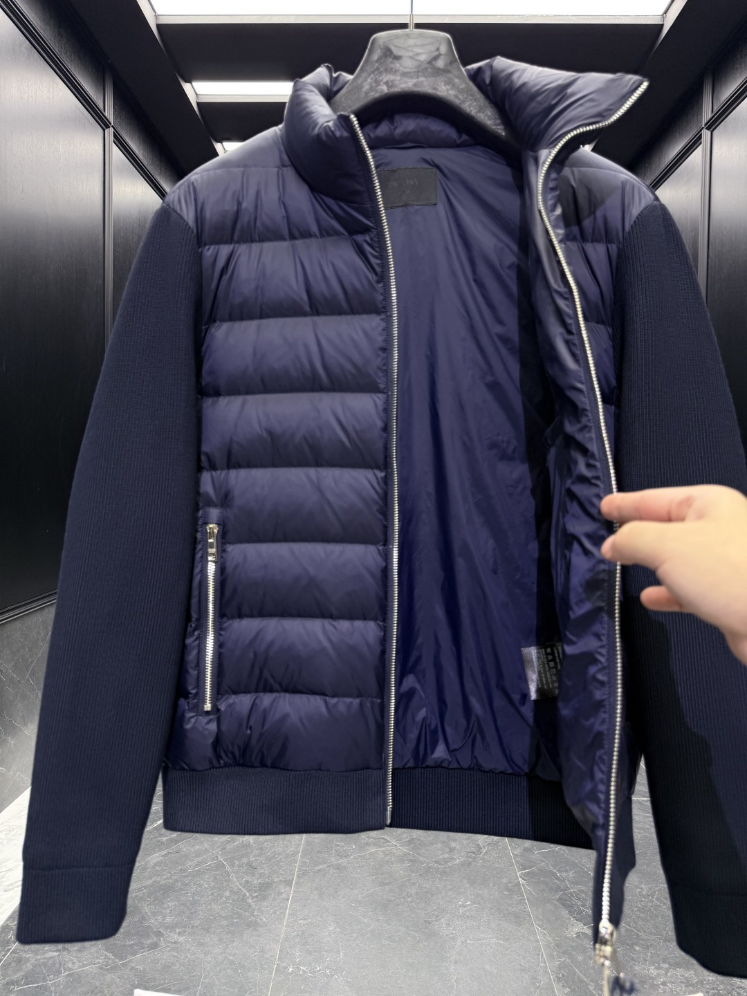 Prada Down Jacket Cotton Black S-m-l-xl