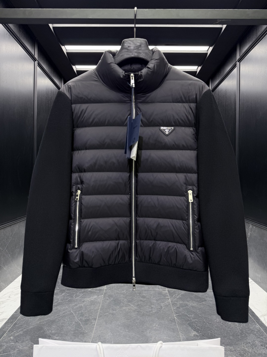 Prada Down Jacket Cotton Black S-m-l-xl