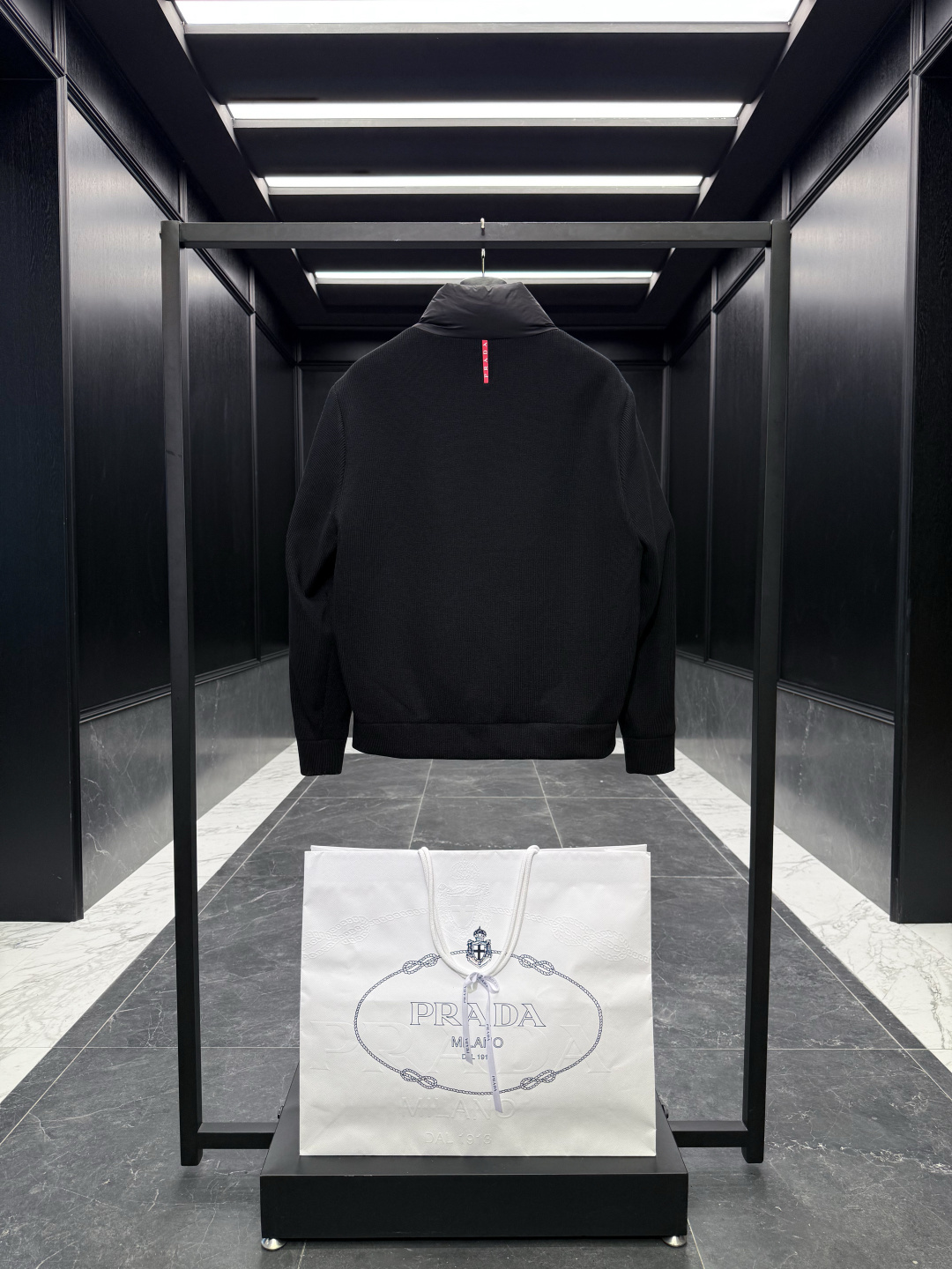 Prada Down Jacket Cotton Black S-m-l-xl