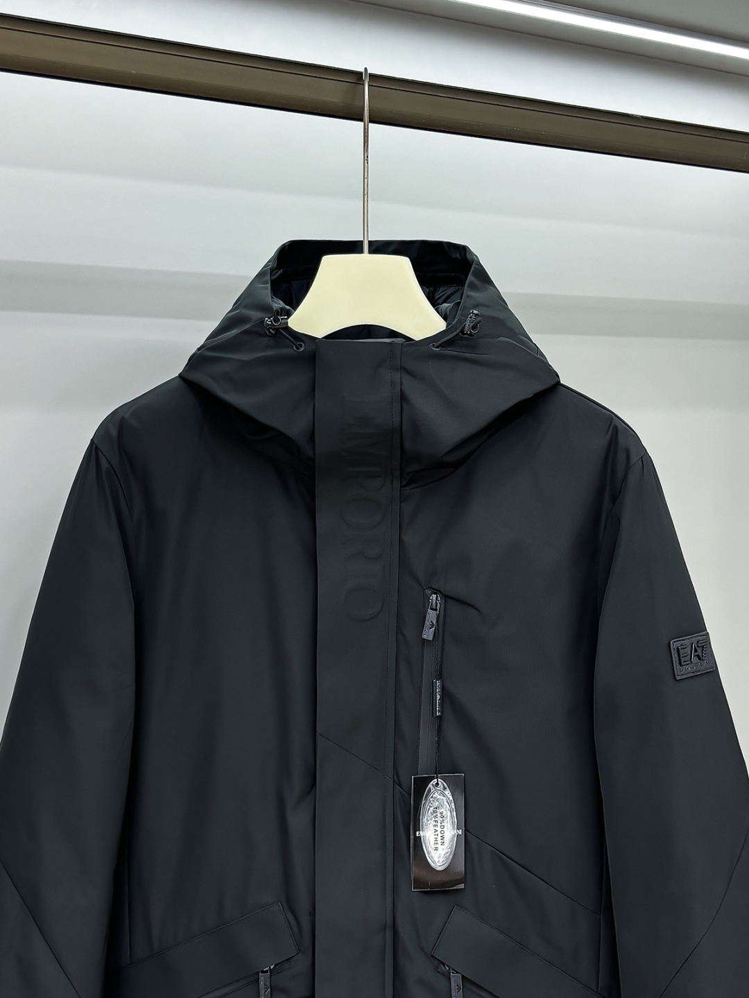 Armani Down Jacket White Duck Down Black M-xl