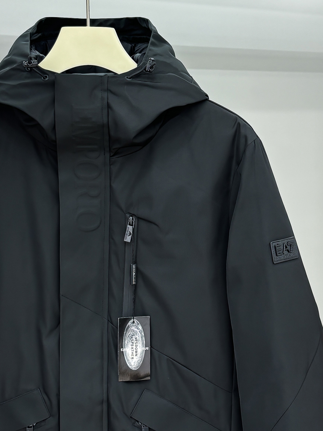 Armani Down Jacket White Duck Down Black M-xl