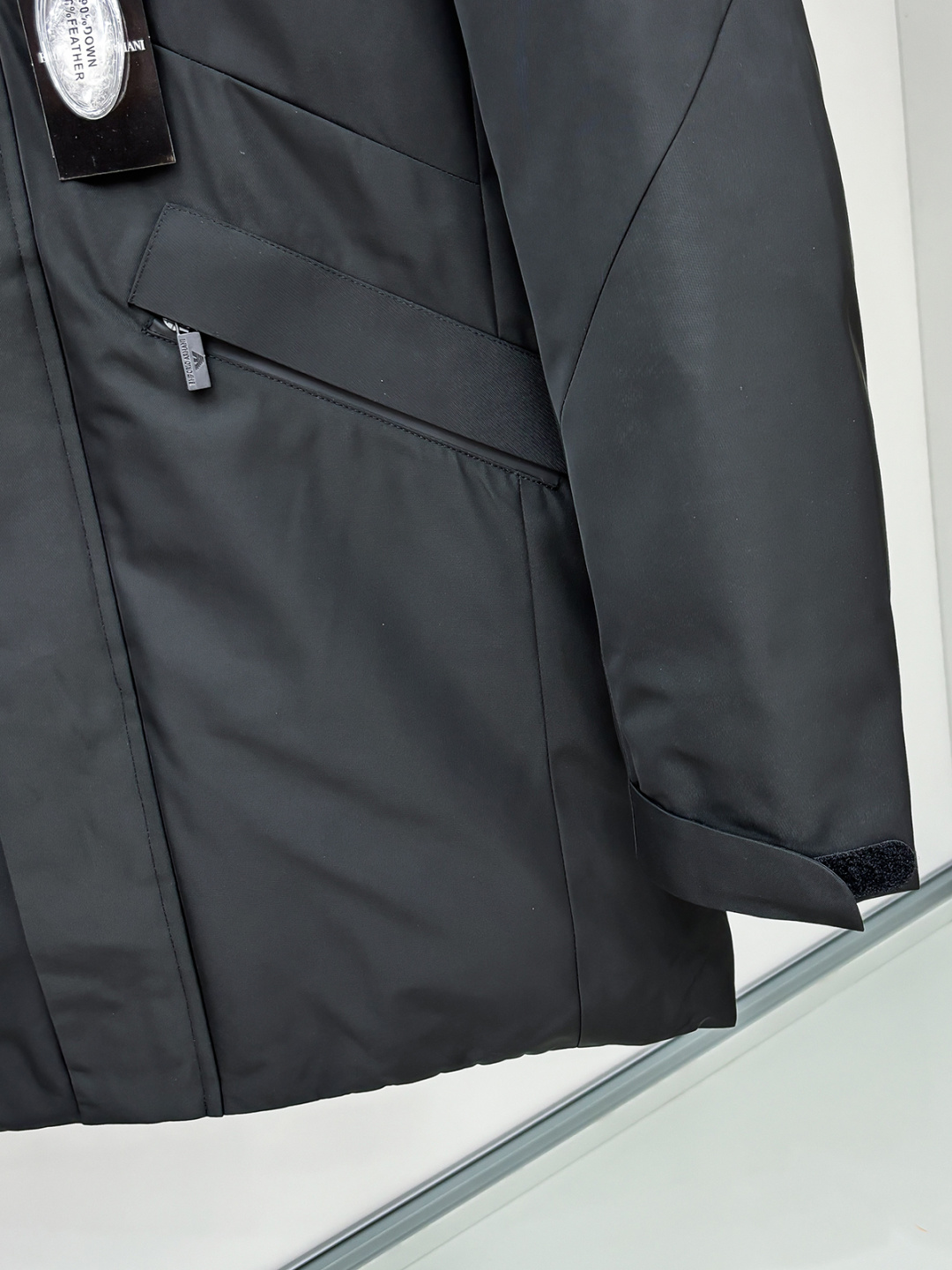 Armani Down Jacket White Duck Down Black M-xl