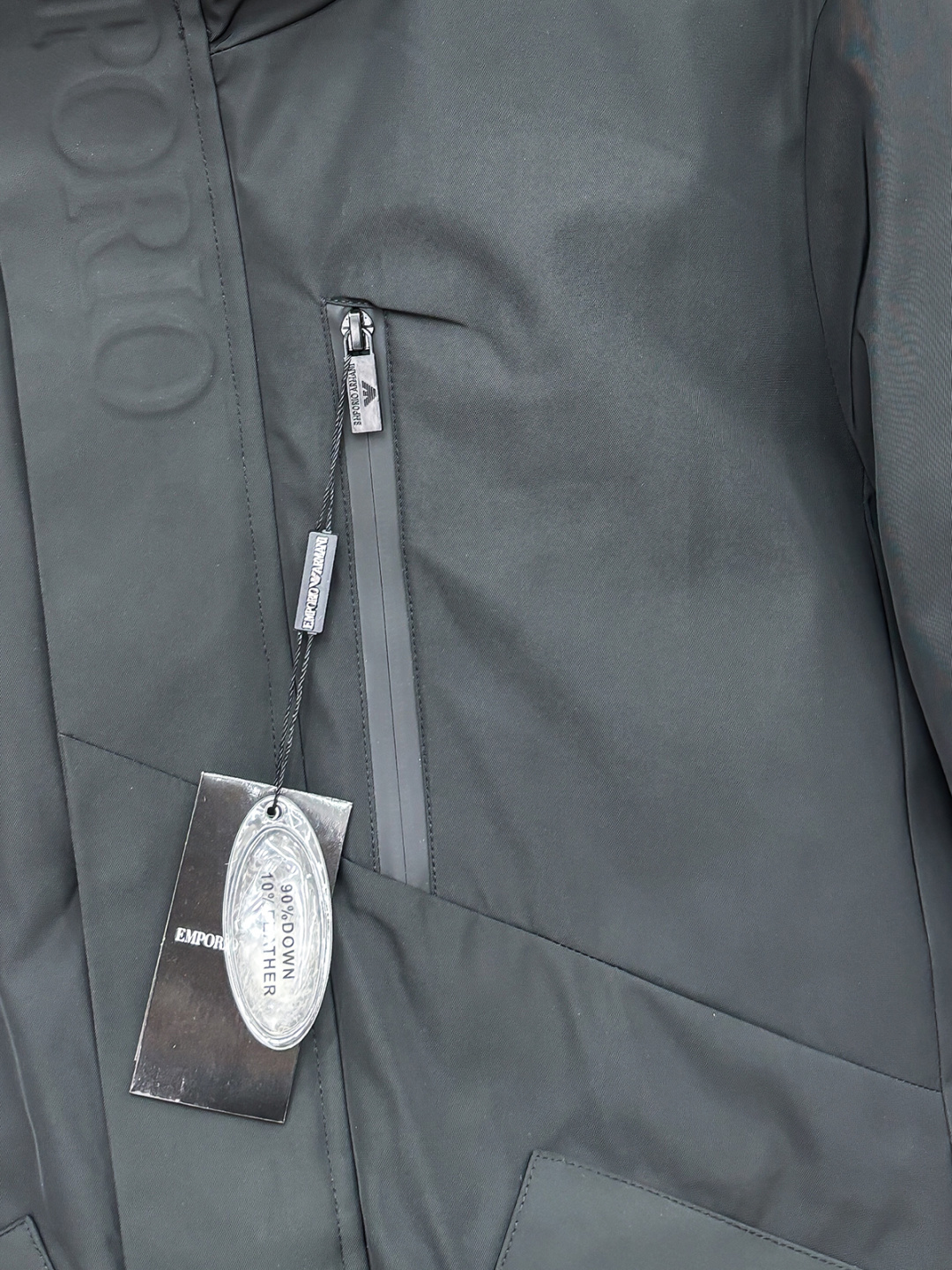 Armani Down Jacket White Duck Down Black M-xl