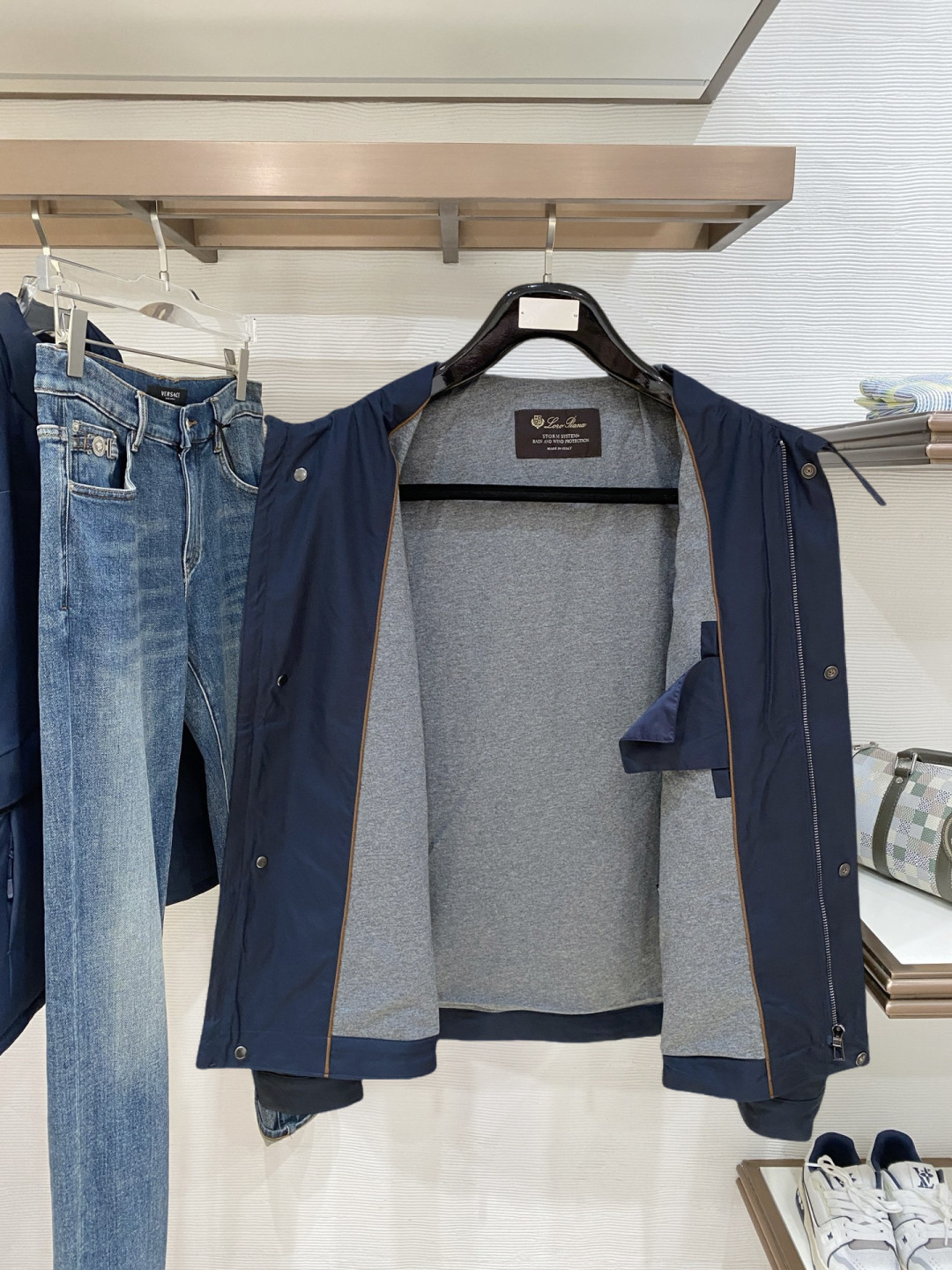 Loro Piana Jacket Blue M-l-xl