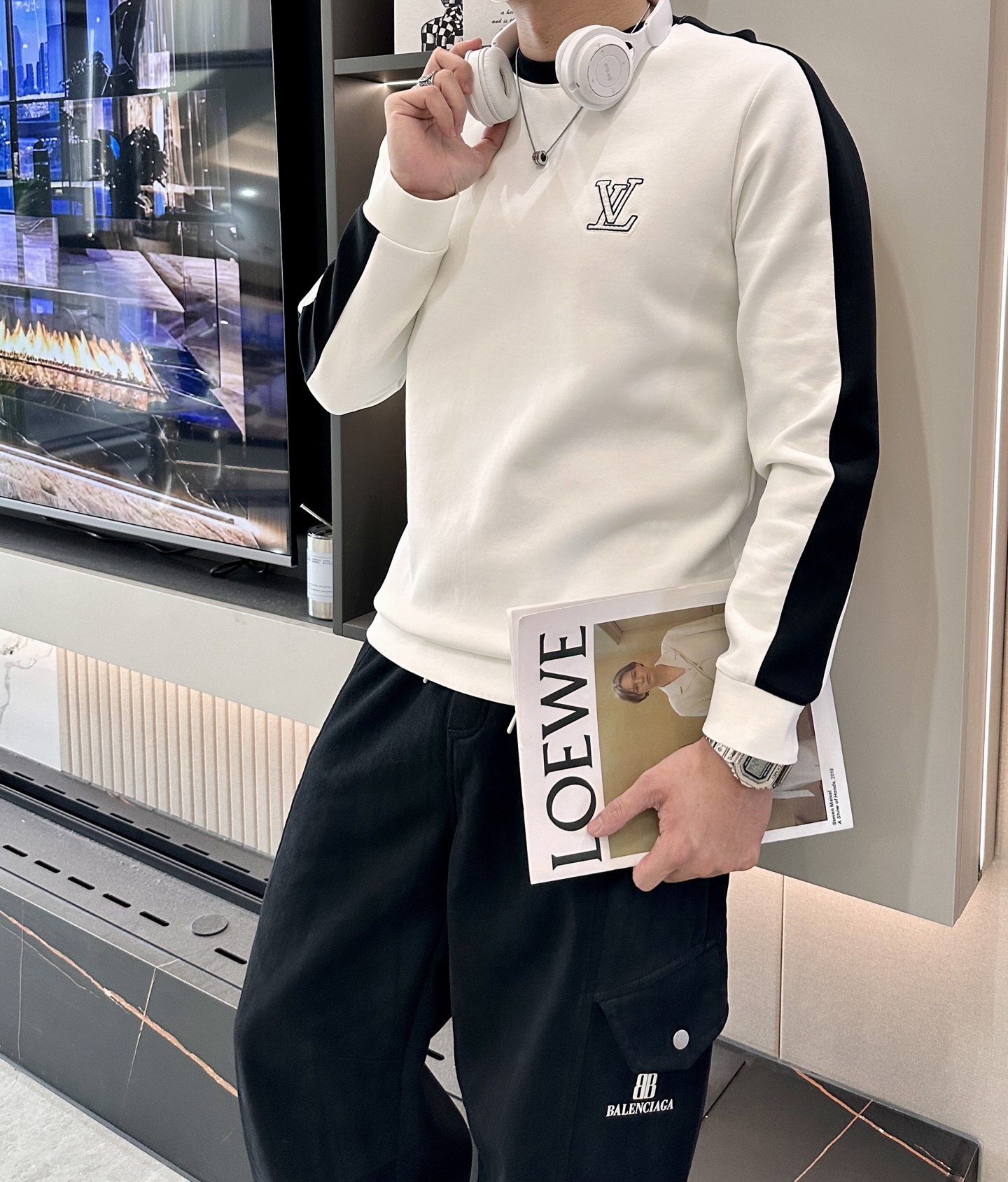 Louis Vuitton Couple Hoodie Cotton M-l-xxxl