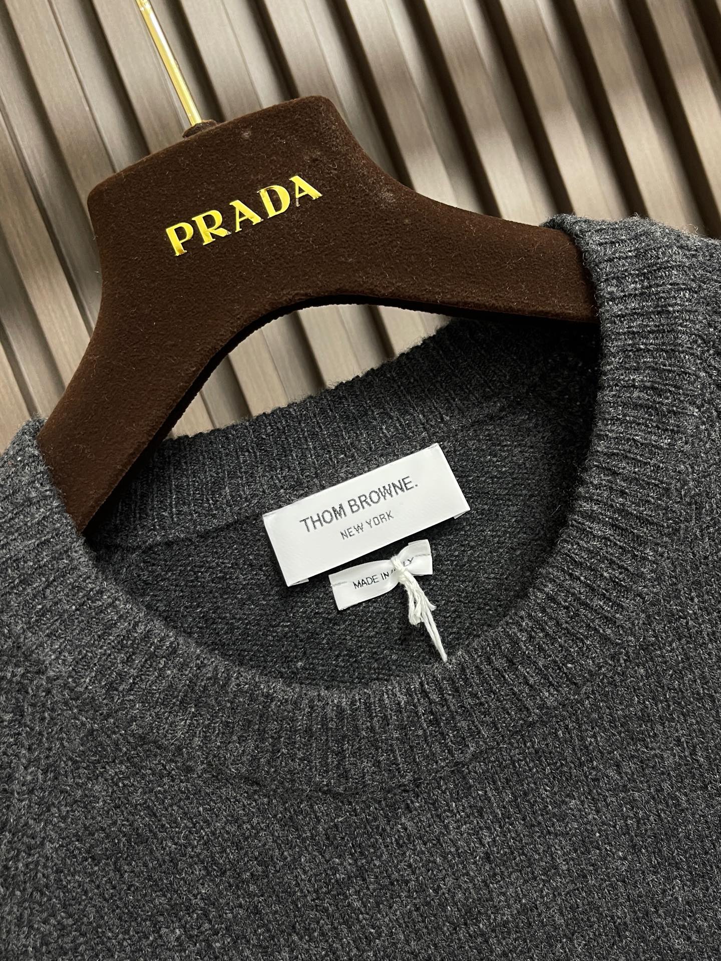 Thom Browne Couple Basic Clothing Cashmere Loose Fit M