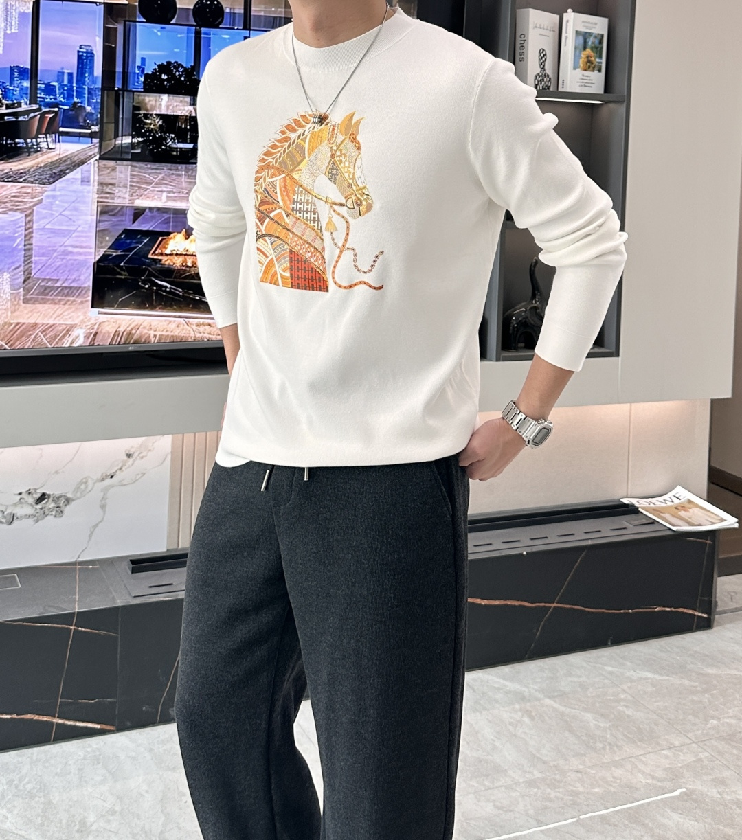 Hermès Basic Clothing Knitted S-m-xxxl