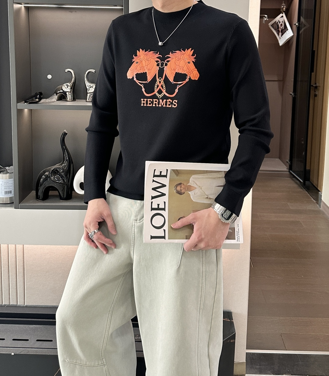 Hermès Basic Clothing Knitted S-m-xxxl