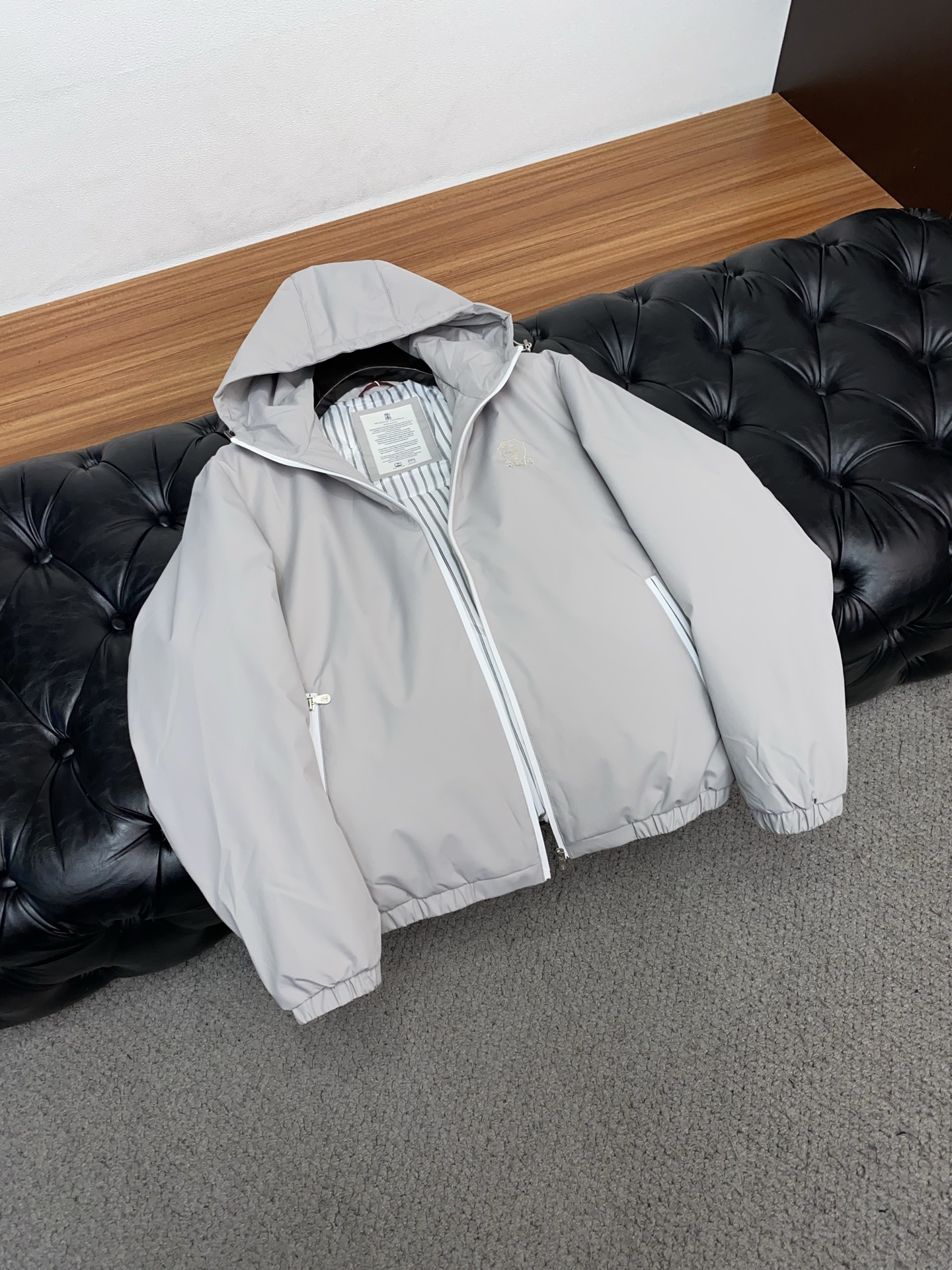 Brunello Cucinelli Couple Down Jacket White Duck Down M-xl