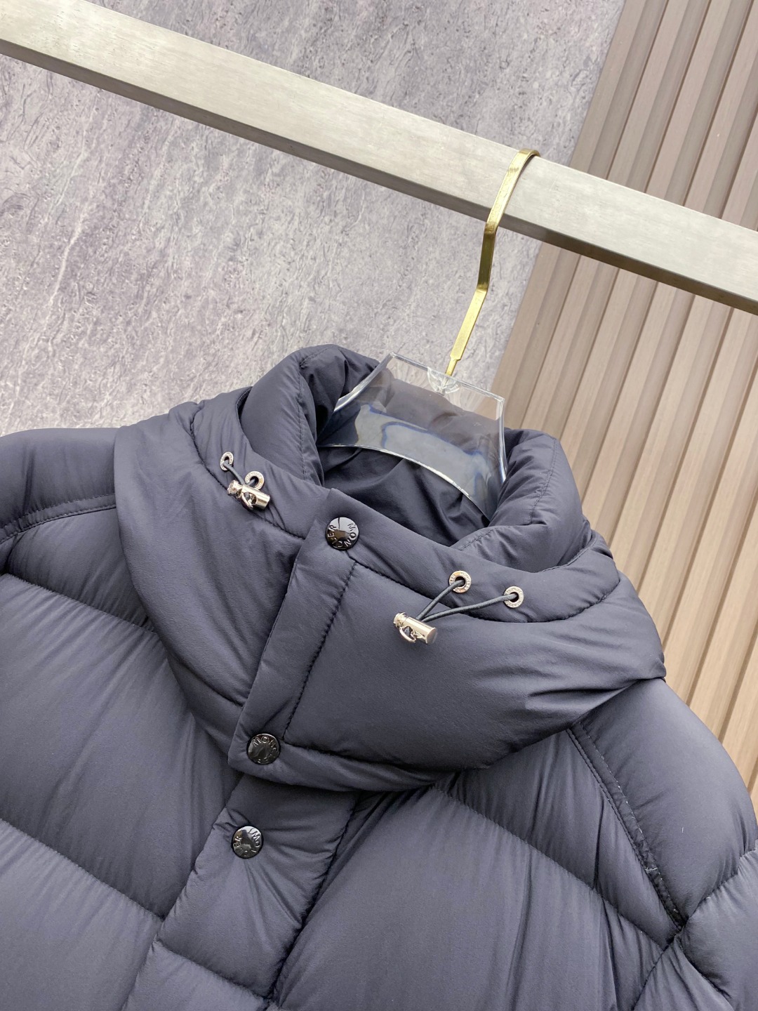 Moncler Down Jacket Polyester Black S-m-l