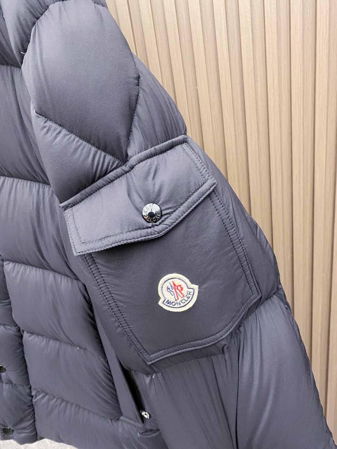 Moncler Down Jacket Polyester Black S-m-l