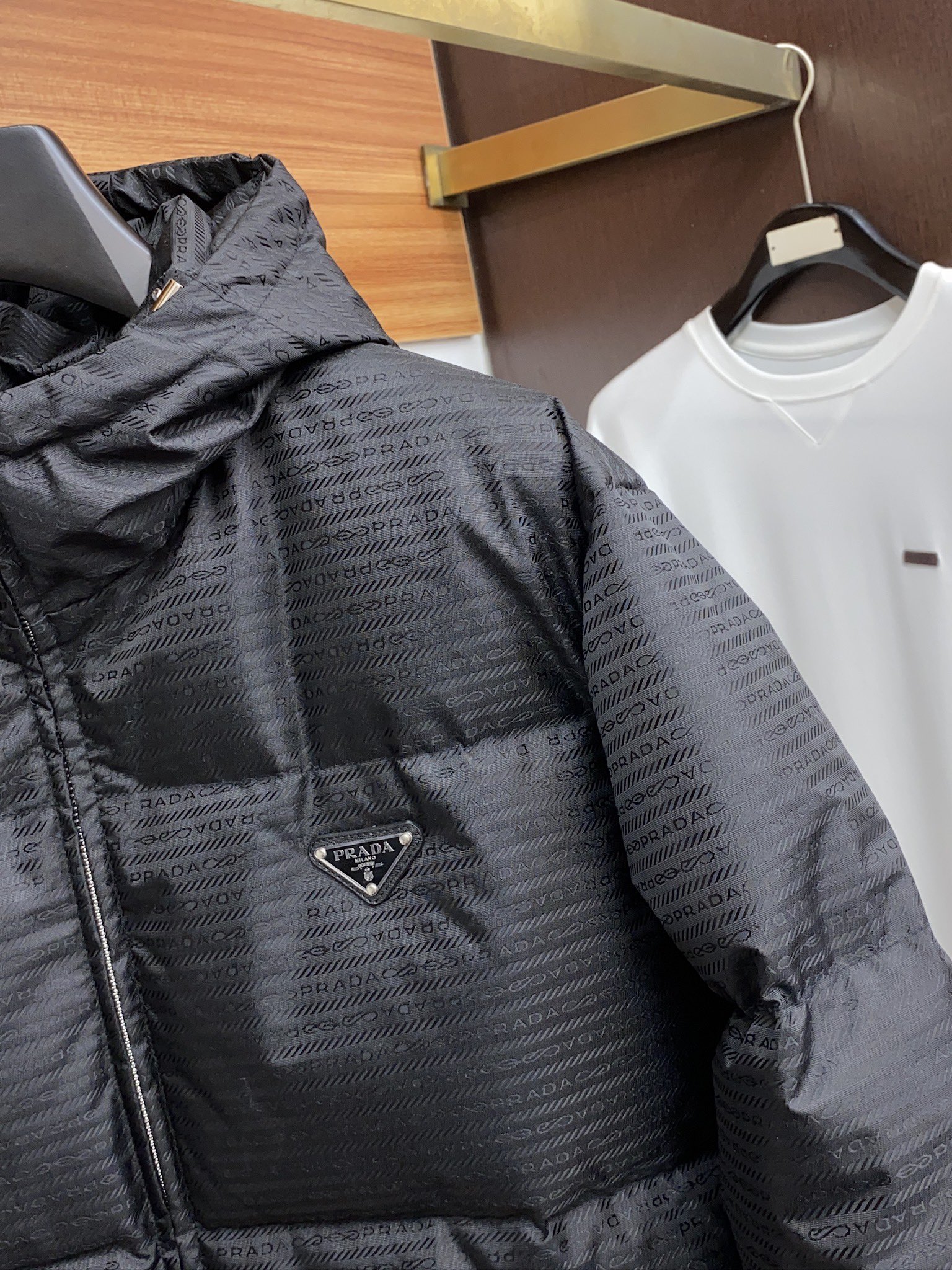 Prada Down Jacket White Duck Down M-xl