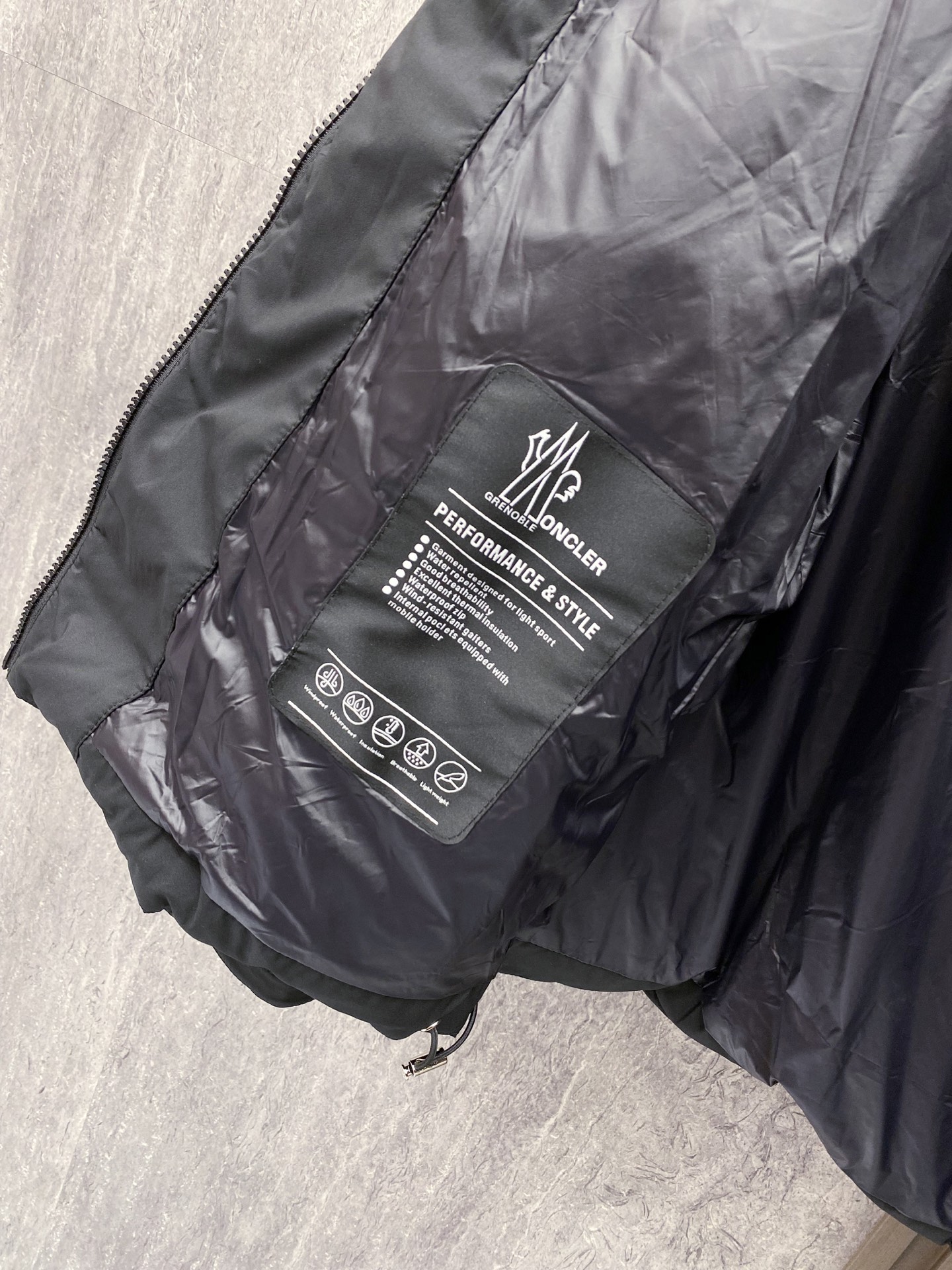 Moncler Male Down Jacket White Duck Down Black S-m-l