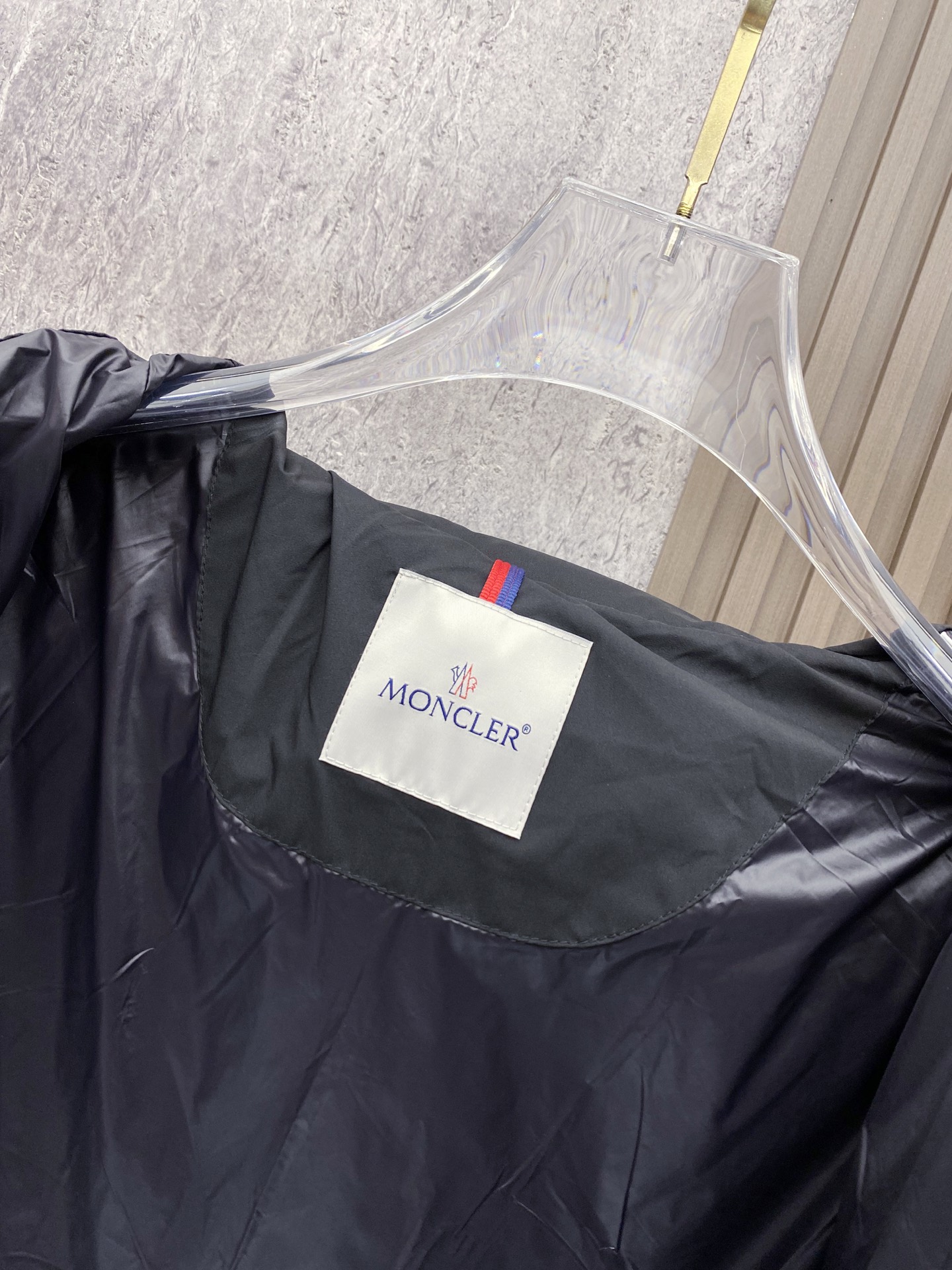 Moncler Male Down Jacket White Duck Down Black S-m-l
